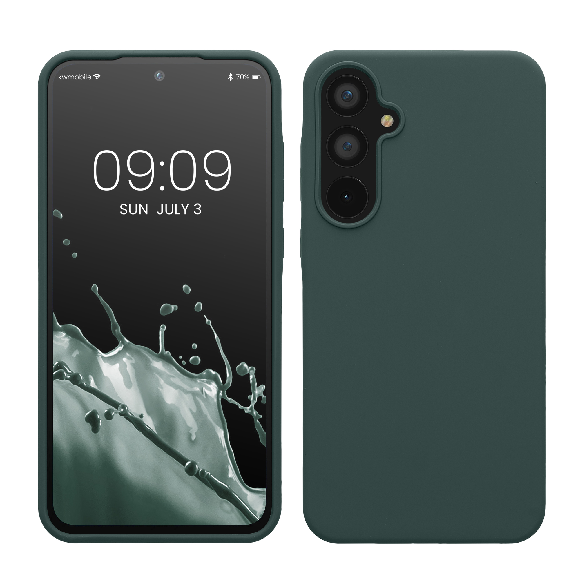 Kryt na mobil Samsung Galaxy A55 5G kwmobile TPU Modro-zelená