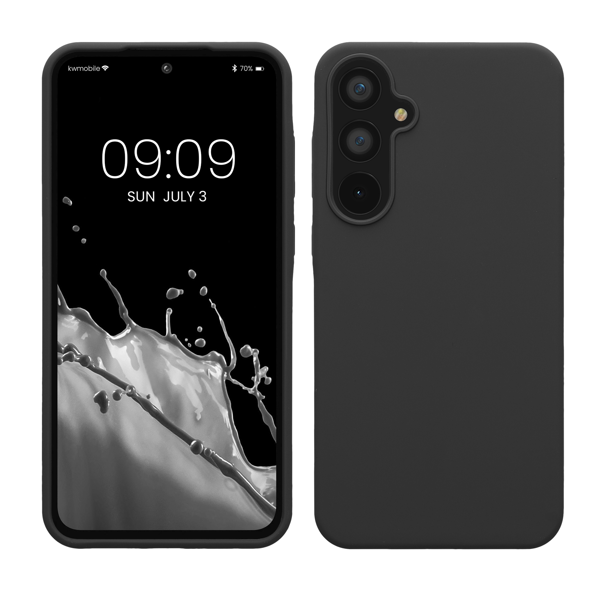 Kryt na mobil Samsung Galaxy A55 5G kwmobile TPU Tmavě šedá