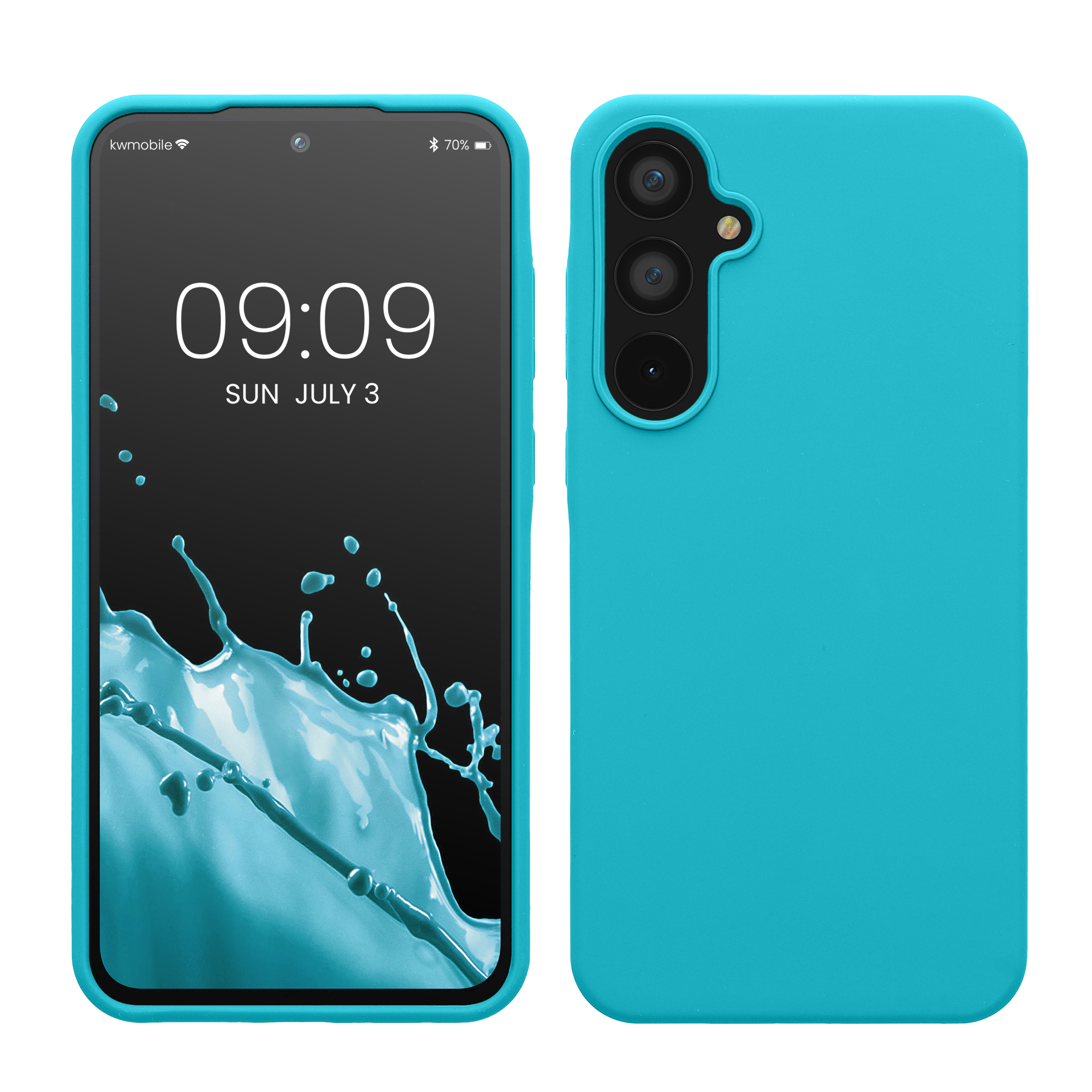 Kryt na mobil Samsung Galaxy A55 5G kwmobile TPU Chladný ledovec