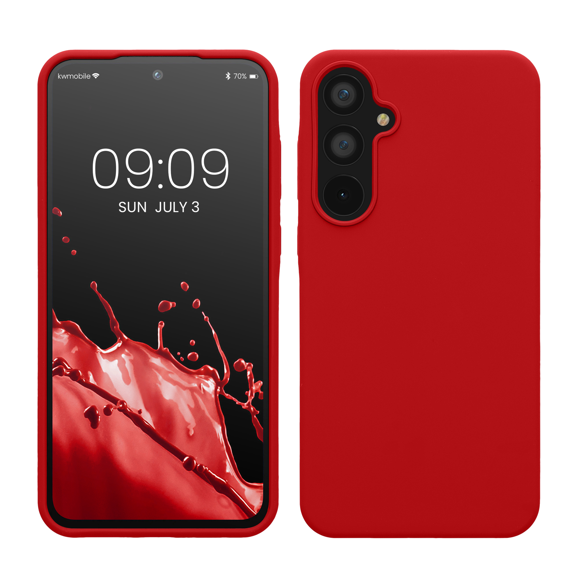 Kryt na mobil Samsung Galaxy A55 5G kwmobile TPU Klasická červená