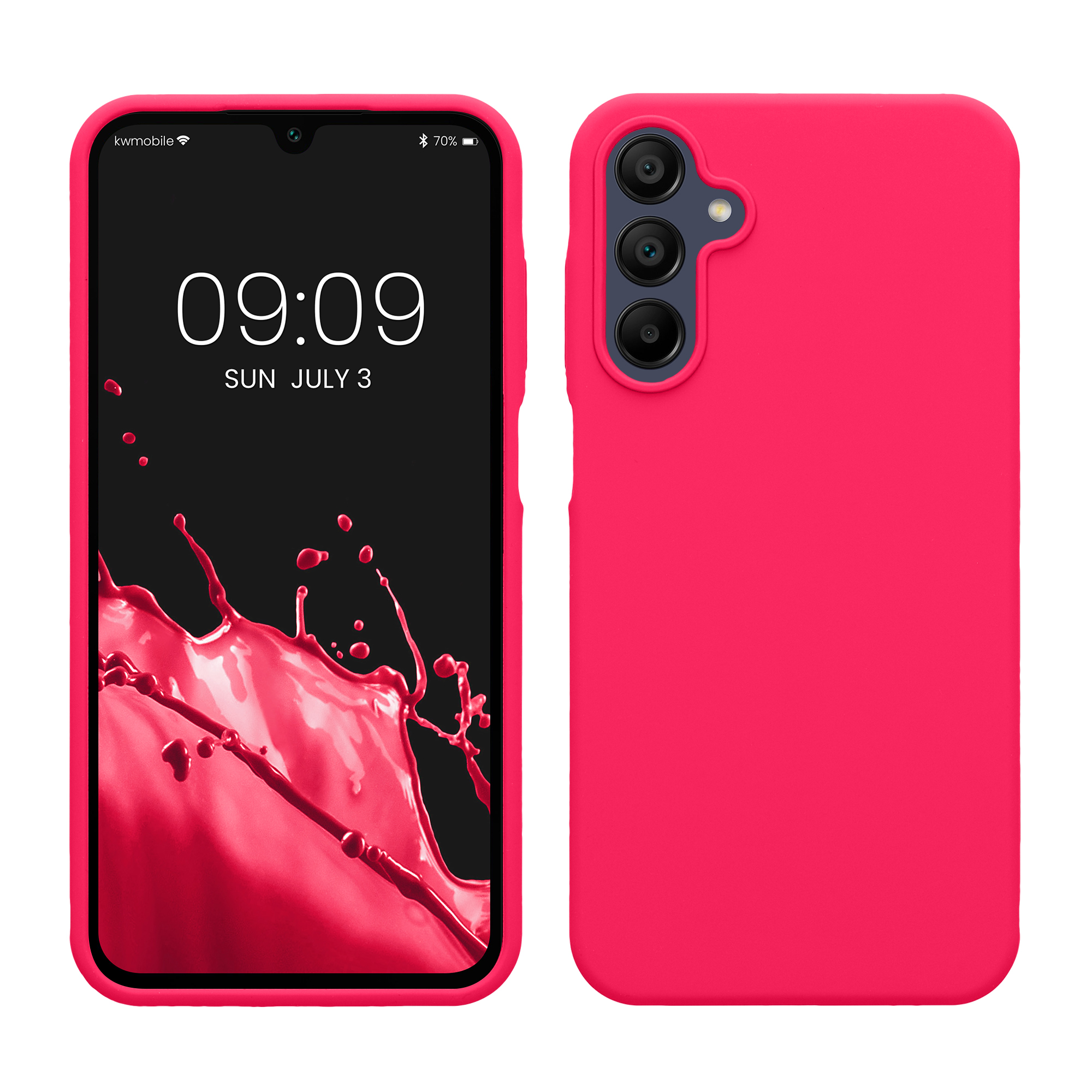 Kryt na mobil Samsung Galaxy A15 5G kwmobile TPU Neonová růžová