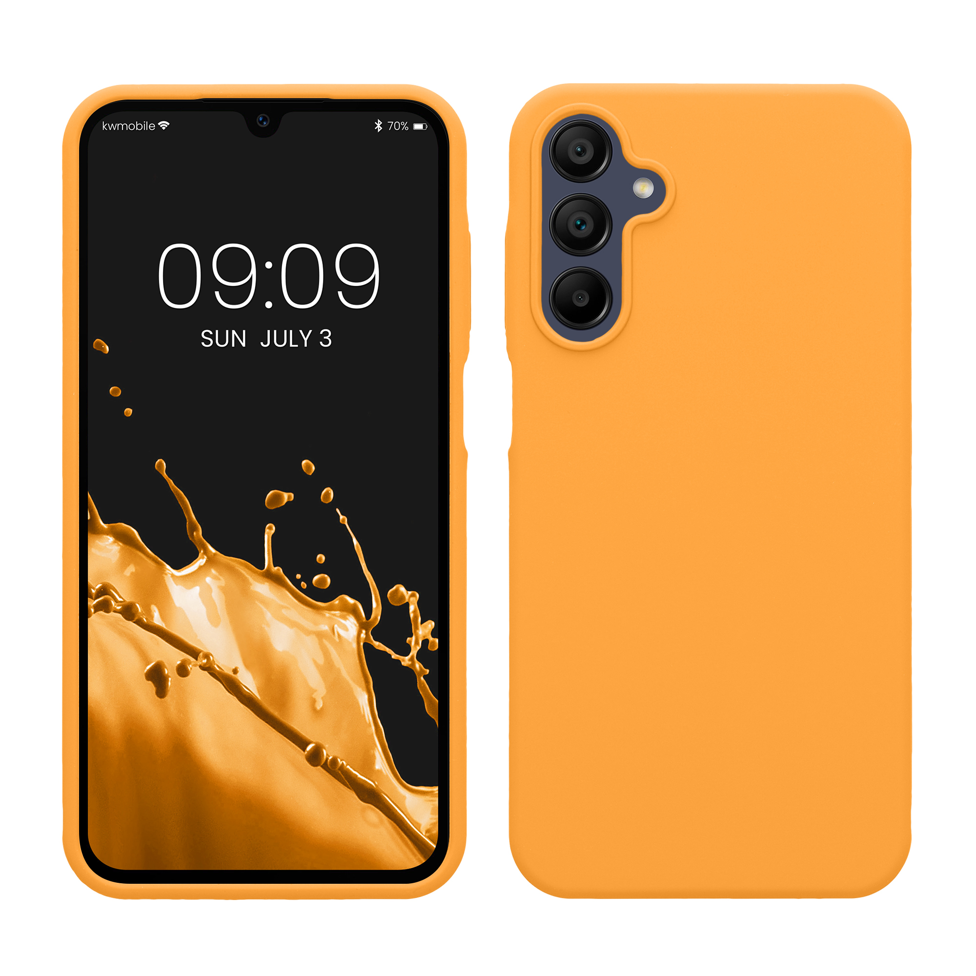 Kryt na mobil Samsung Galaxy A15 5G kwmobile TPU Ovocná oranžová