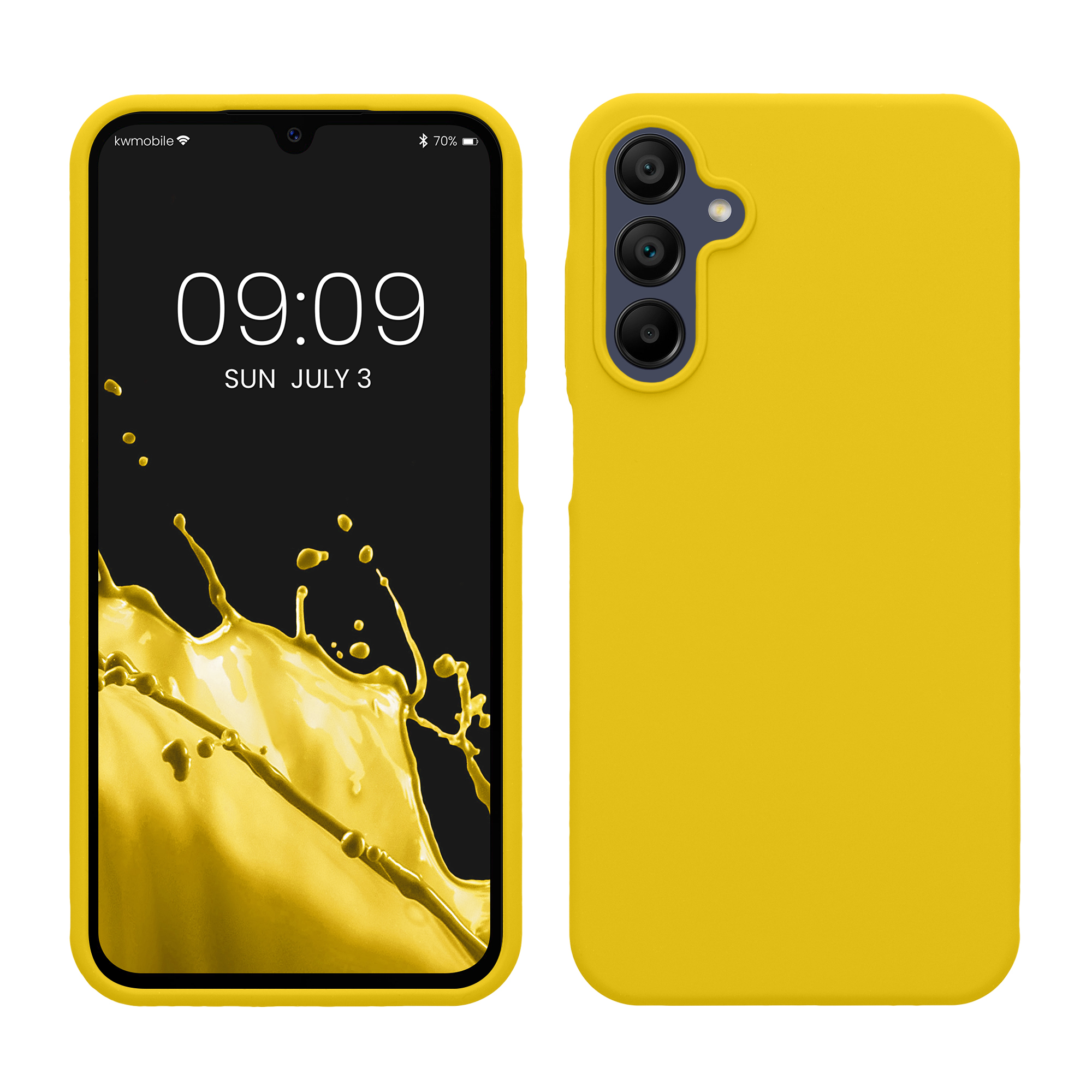 Kryt na mobil Samsung Galaxy A15 5G kwmobile TPU Zářivá žlutá