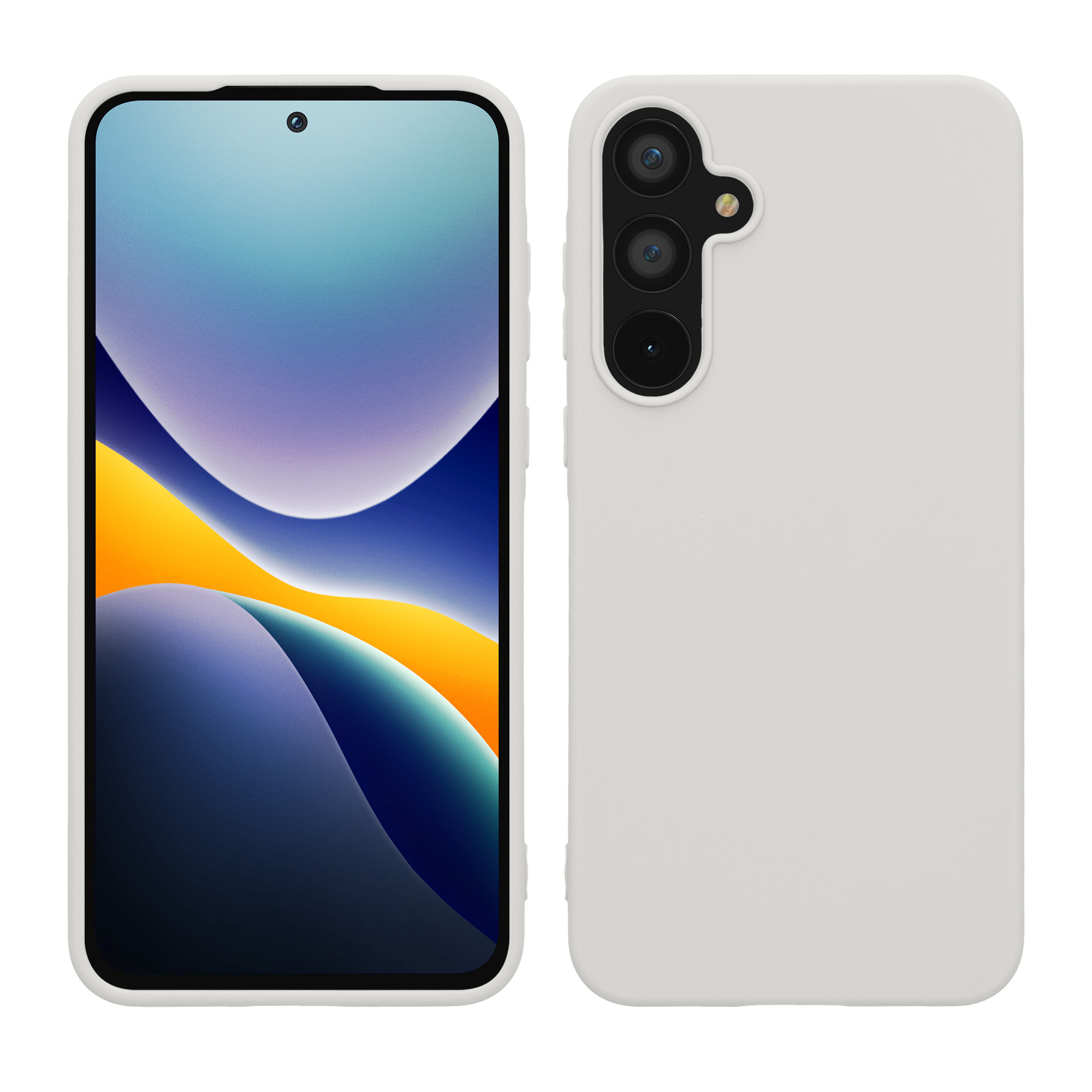 Kryt na mobil Samsung Galaxy A55 5G kwmobile TPU Matná bílá