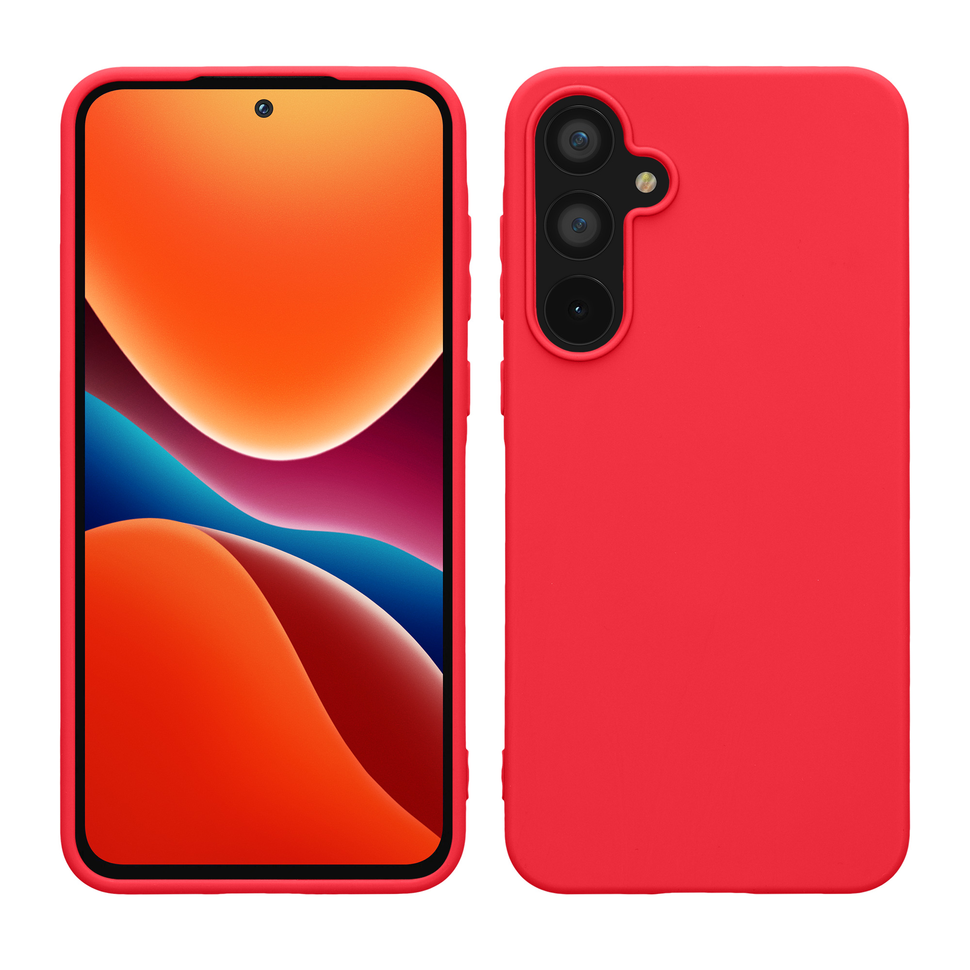 Kryt na mobil Samsung Galaxy A55 5G kwmobile TPU Neonová růžová