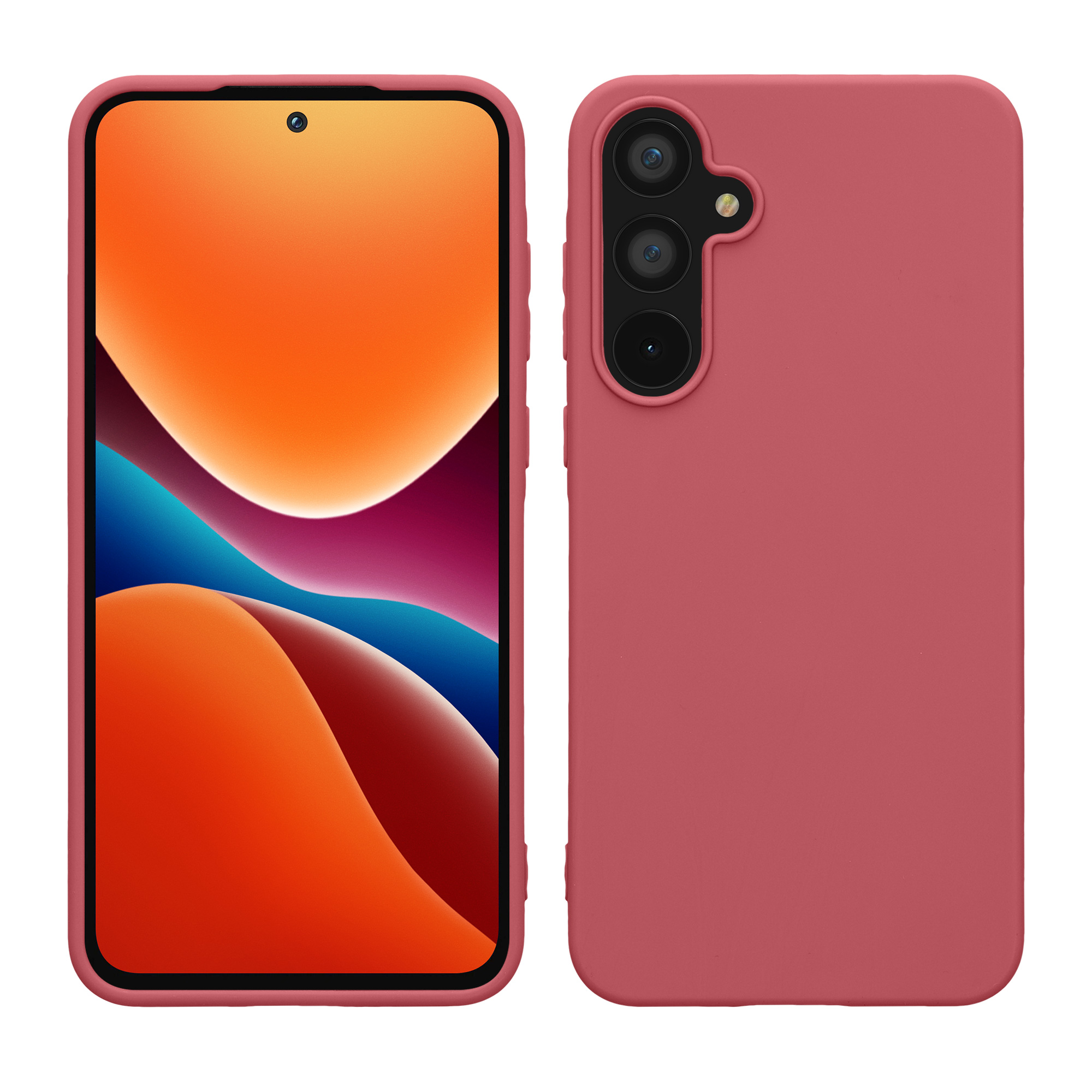 Kryt na mobil Samsung Galaxy A55 5G kwmobile TPU Tmavě růžová
