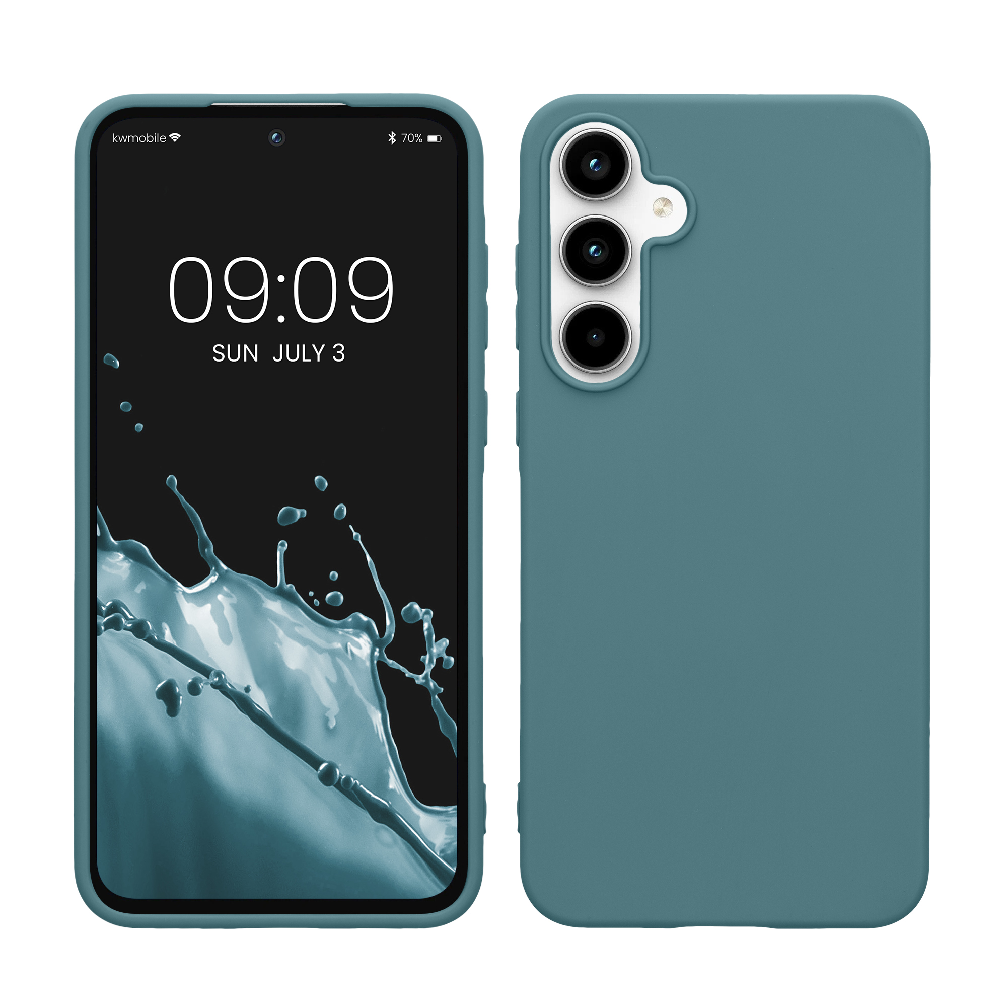 Kryt na mobil Samsung Galaxy A55 5G kwmobile TPU Arktická noc