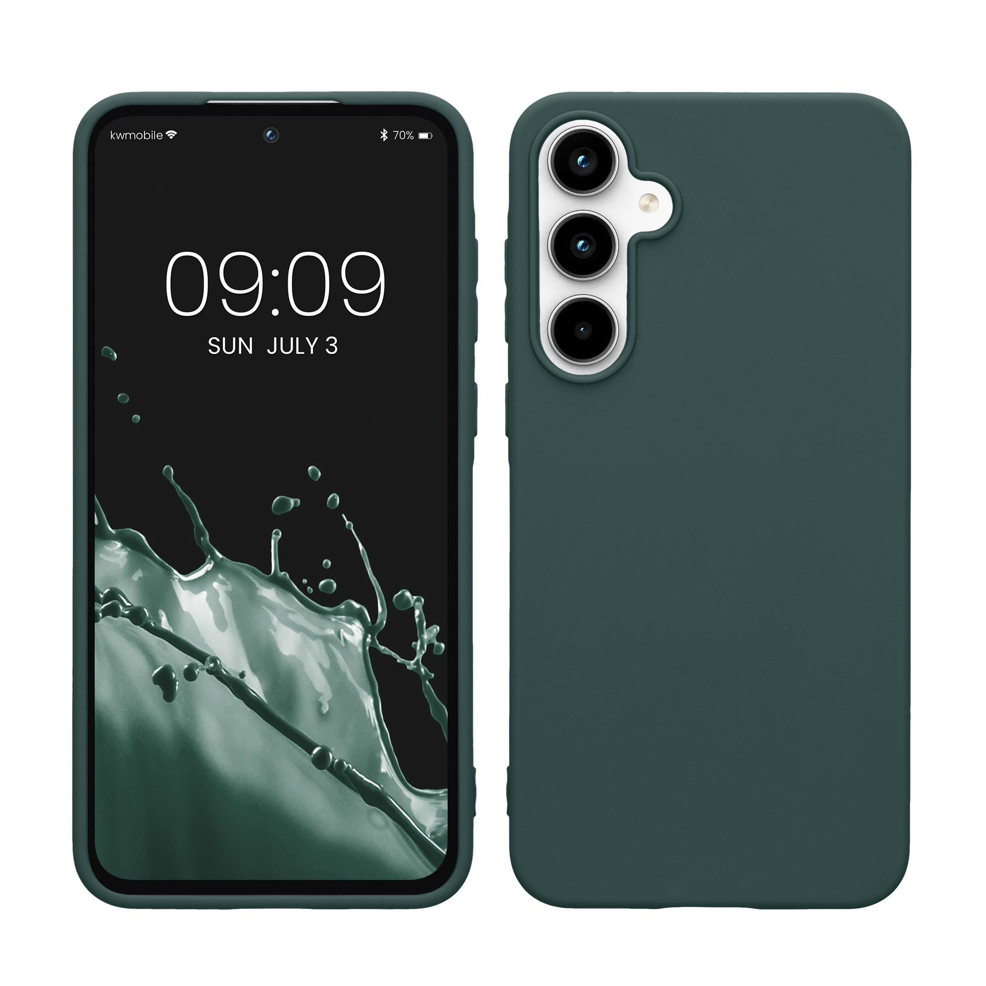 Kryt na mobil Samsung Galaxy A55 5G kwmobile TPU Modro-zelená