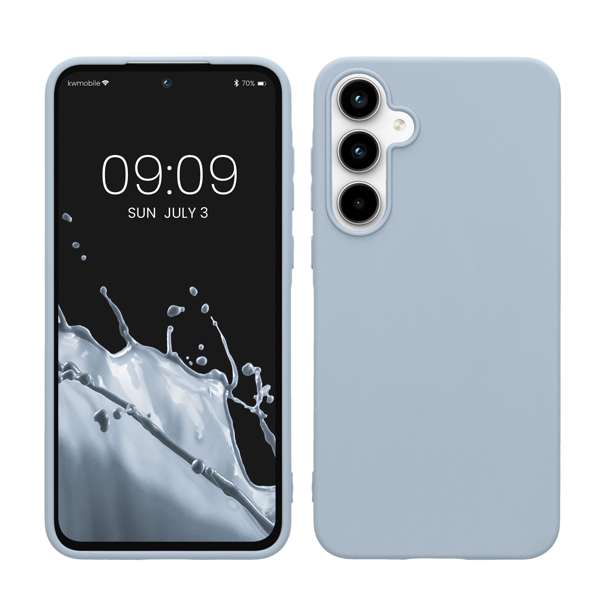 Kryt na mobil Samsung Galaxy A55 5G kwmobile TPU Light Blue Matte