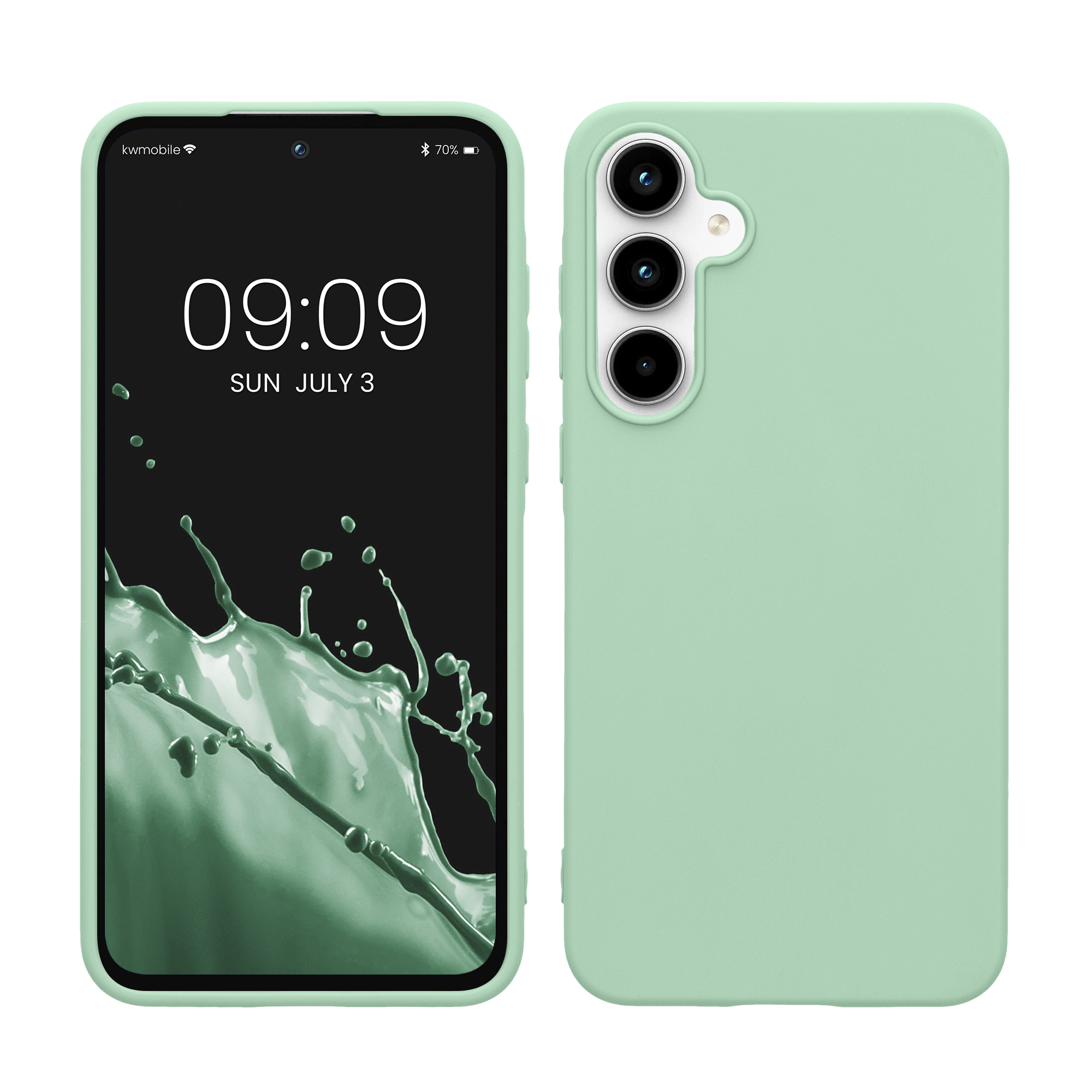 Kryt na mobil Samsung Galaxy A55 5G kwmobile TPU Matná mátová