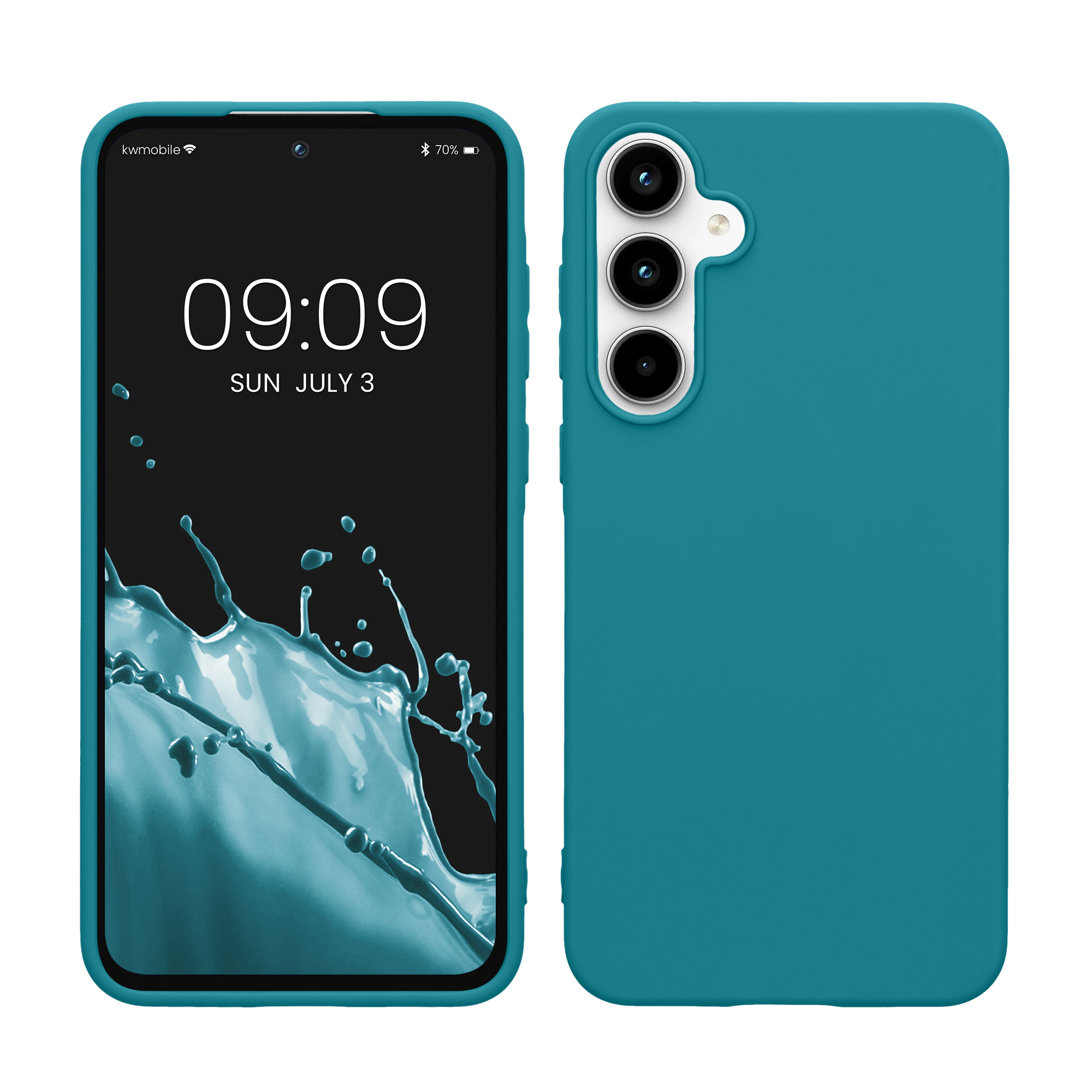 Kryt na mobil Samsung Galaxy A55 5G kwmobile TPU Petrolejová