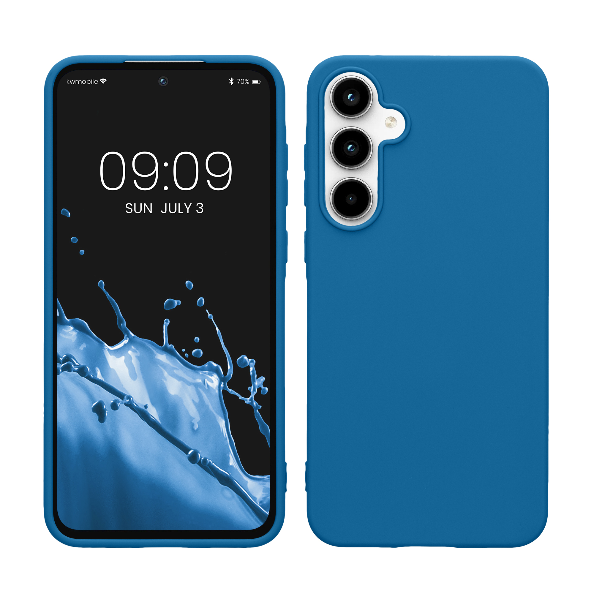 Kryt na mobil Samsung Galaxy A55 5G kwmobile TPU Modrý útes
