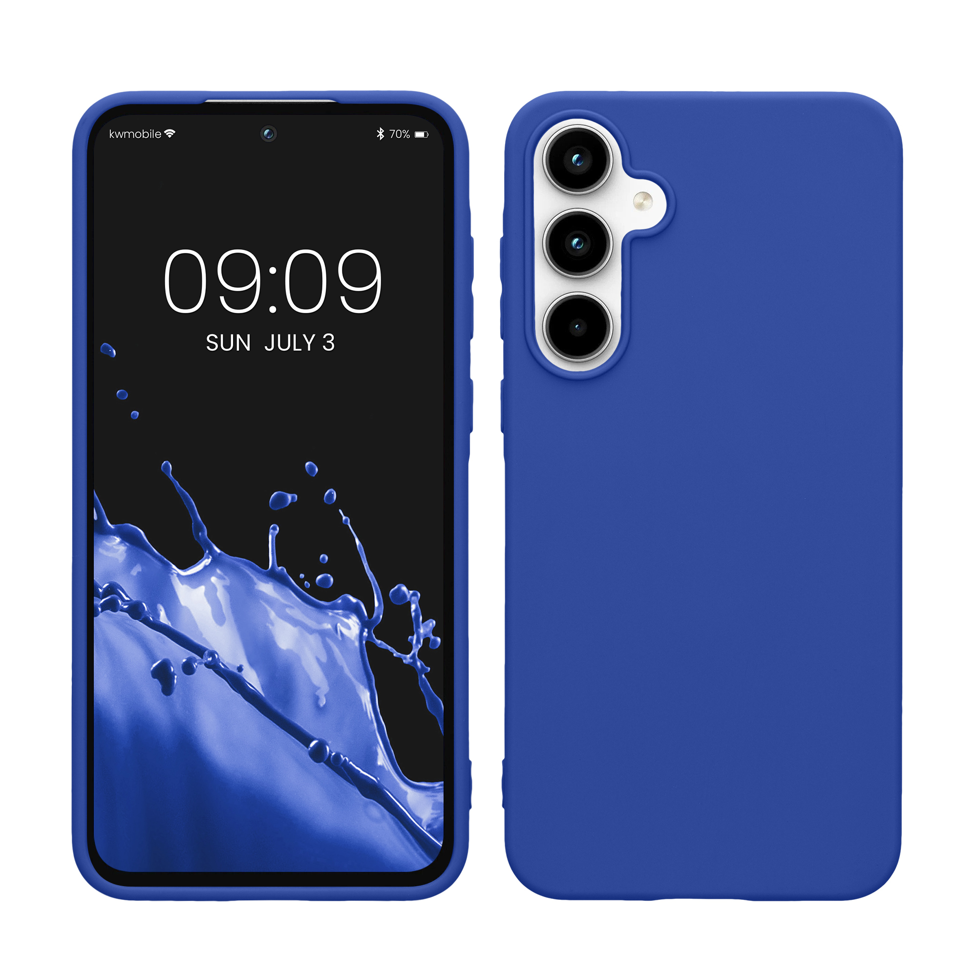 Kryt na mobil Samsung Galaxy A55 5G kwmobile TPU Baltická modrá
