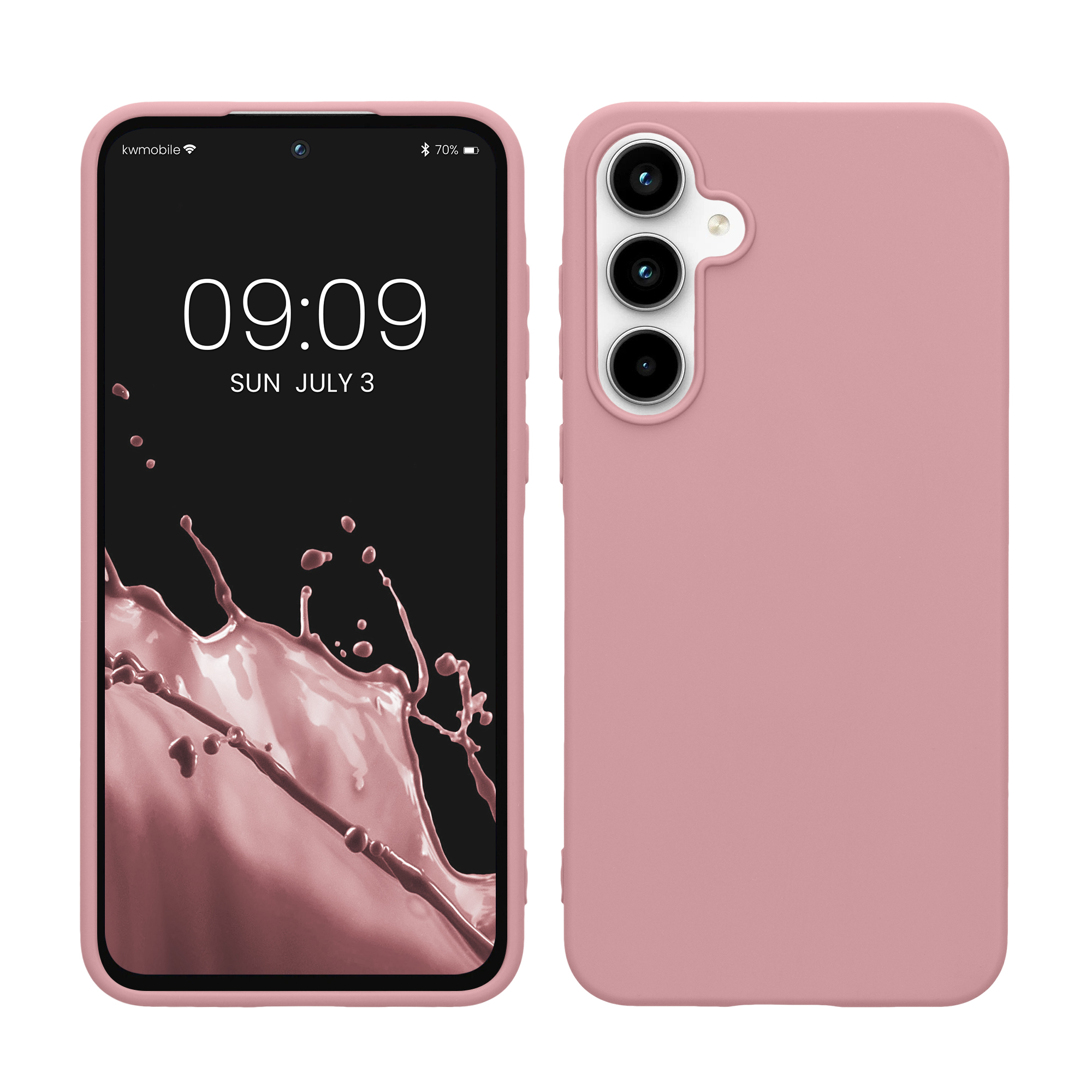 Kryt na mobil Samsung Galaxy A55 5G kwmobile TPU Starorůžová