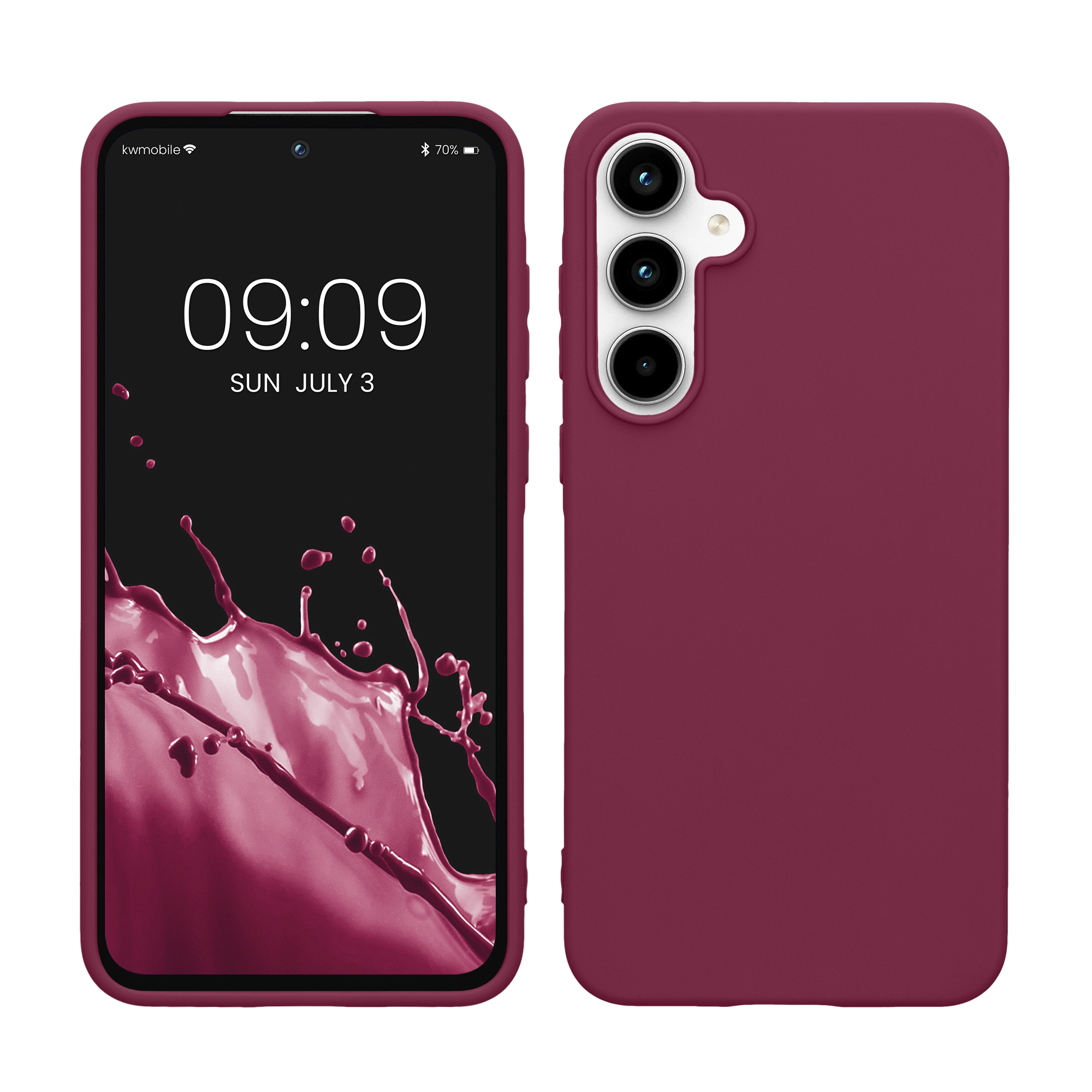 Kryt na mobil Samsung Galaxy A55 5G kwmobile TPU Purpurová magenta