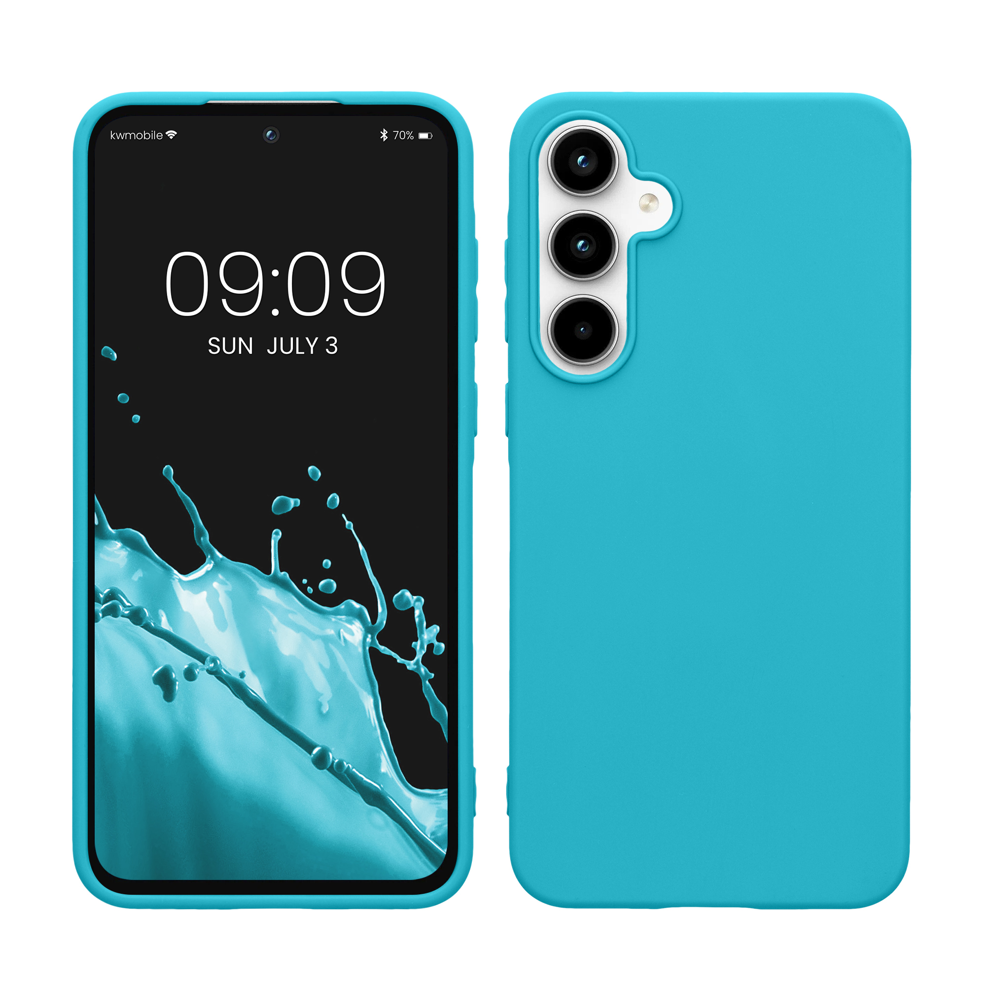 Kryt na mobil Samsung Galaxy A55 5G kwmobile TPU Chladný ledovec
