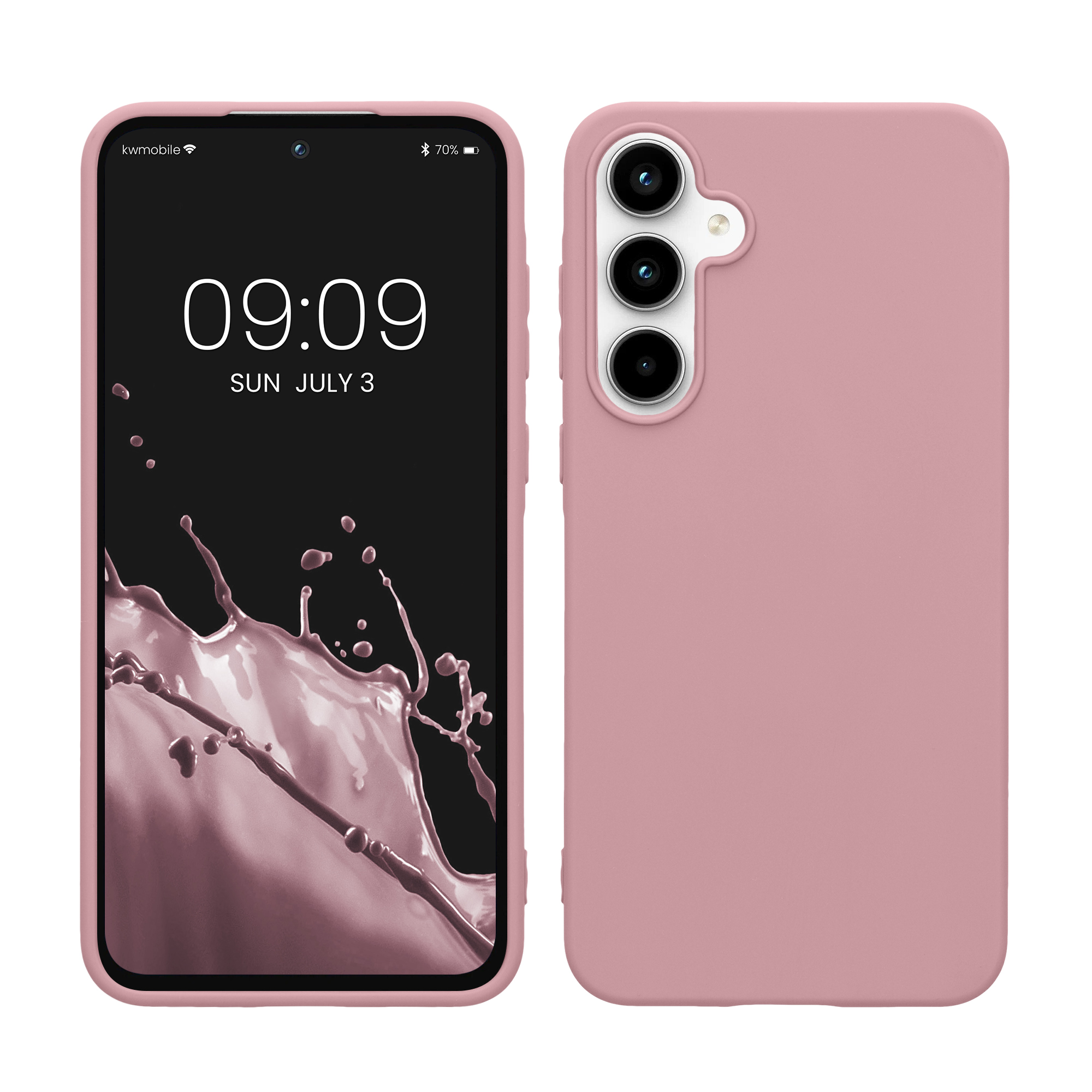 Pouzdro pro Samsung Galaxy A55 5G kwmobile TPU - matná starorůžová