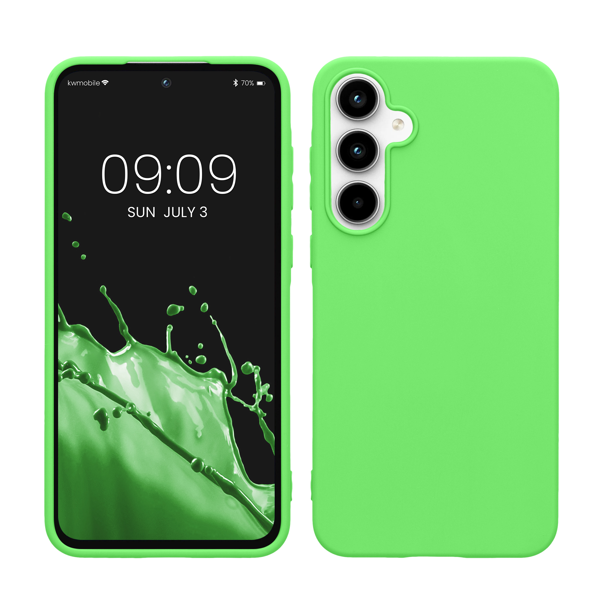 Pouzdro pro Samsung Galaxy A55 5G kwmobile TPU - limetkově zelená