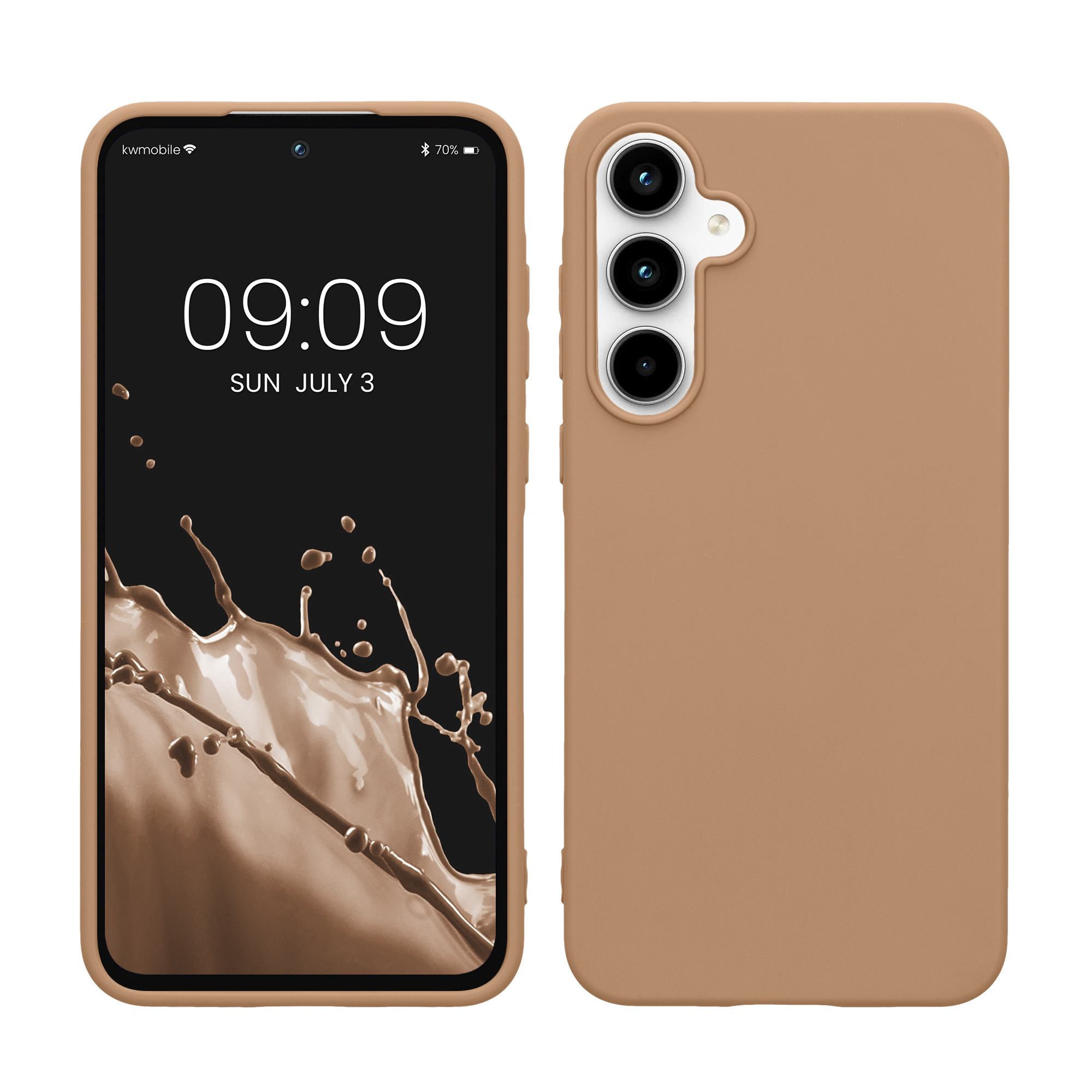 Pouzdro pro Samsung Galaxy A55 5G kwmobile TPU - kapučínová