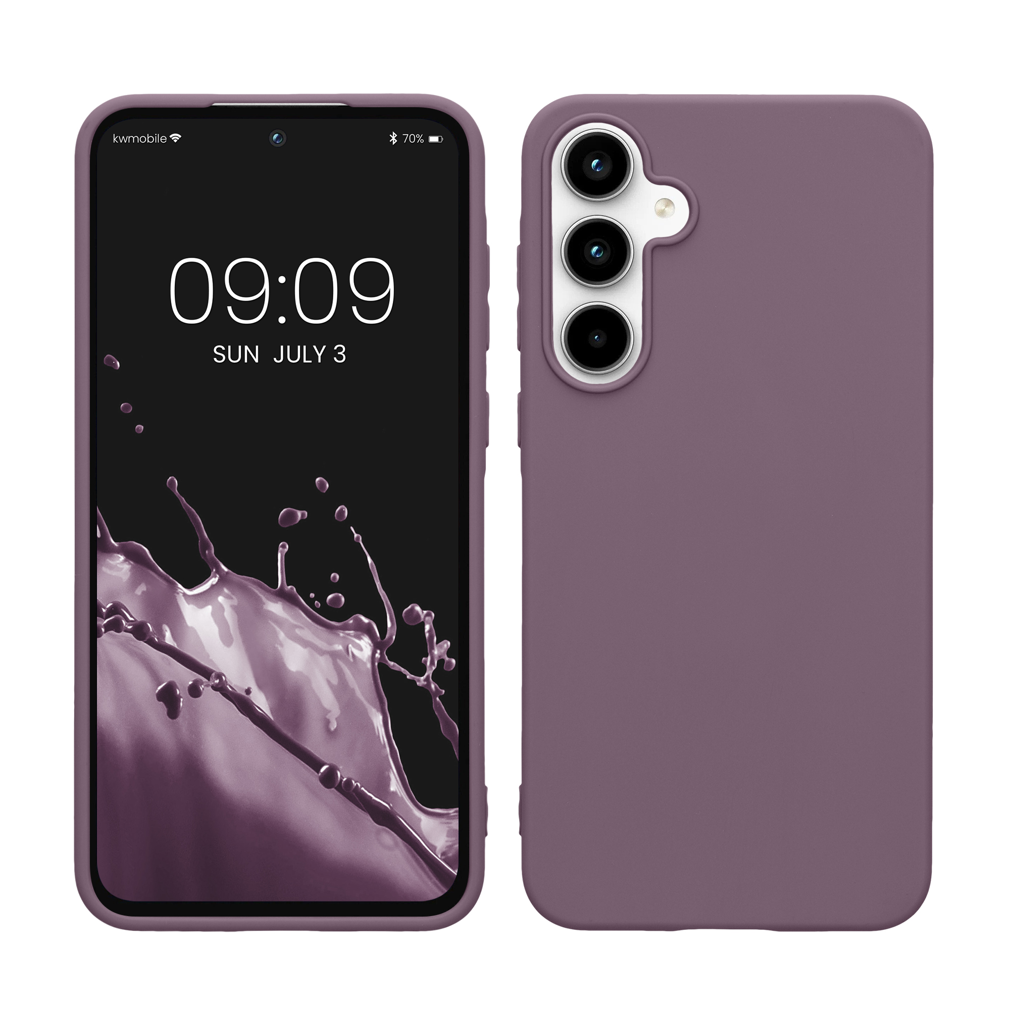 Pouzdro pro Samsung Galaxy A55 5G kwmobile TPU - pastelová kosatcová