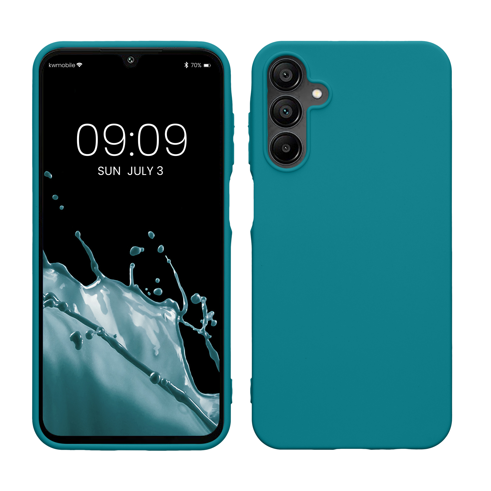 Kryt na mobil Samsung Galaxy A15 5G kwmobile TPU Matná petrolejová