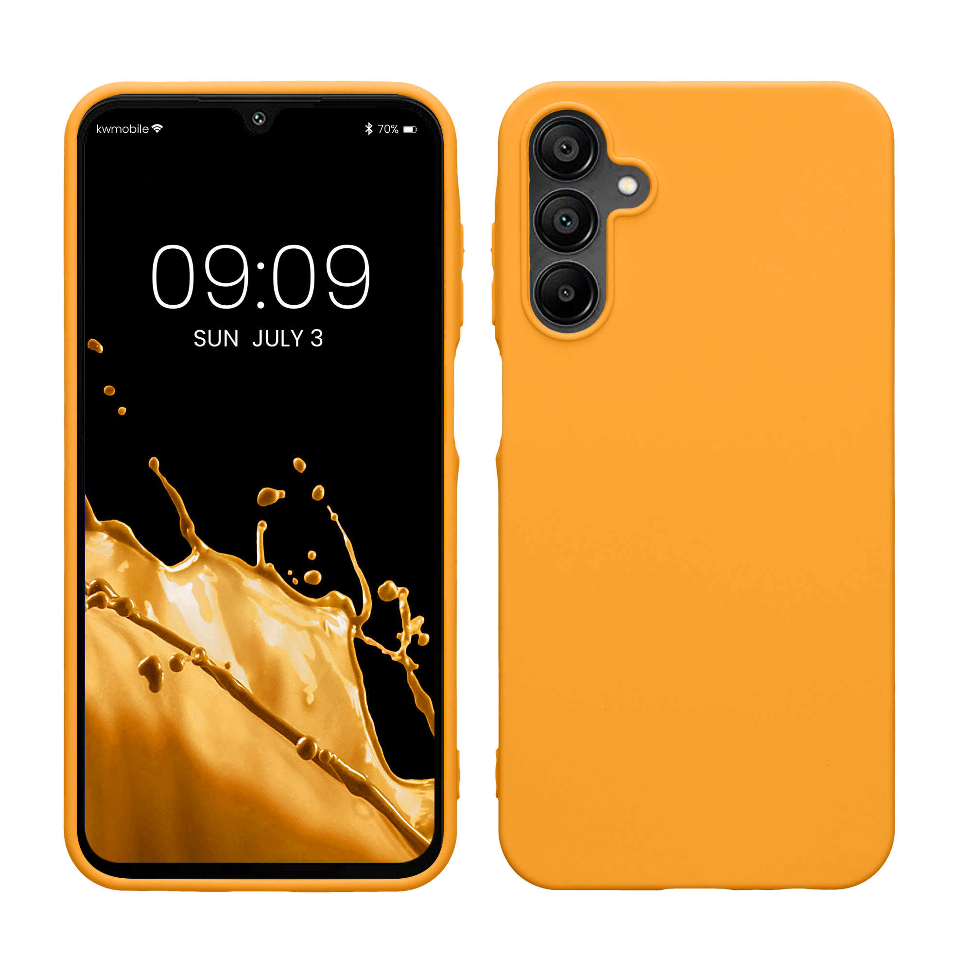 Kryt na mobil Samsung Galaxy A15 5G kwmobile TPU Ovocná oranžová