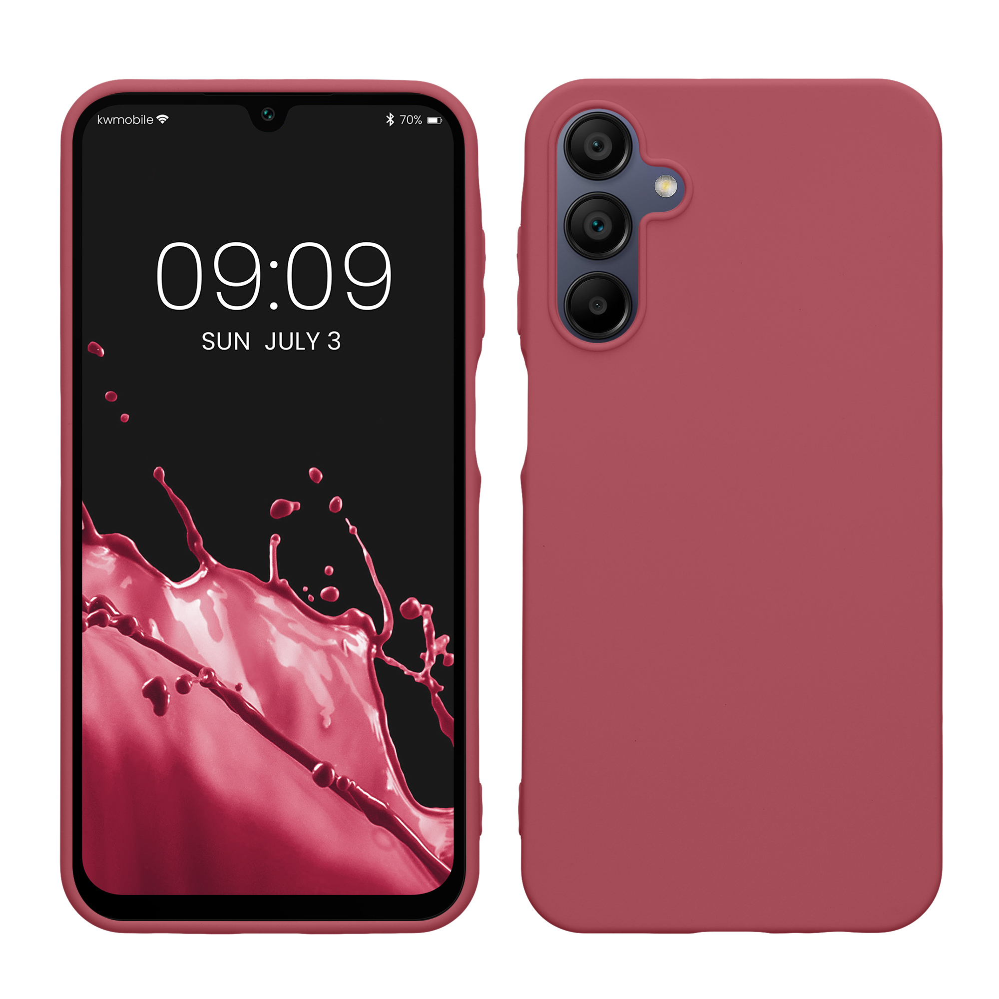 Kryt na mobil Samsung Galaxy A15 5G kwmobile TPU Tmavě růžová