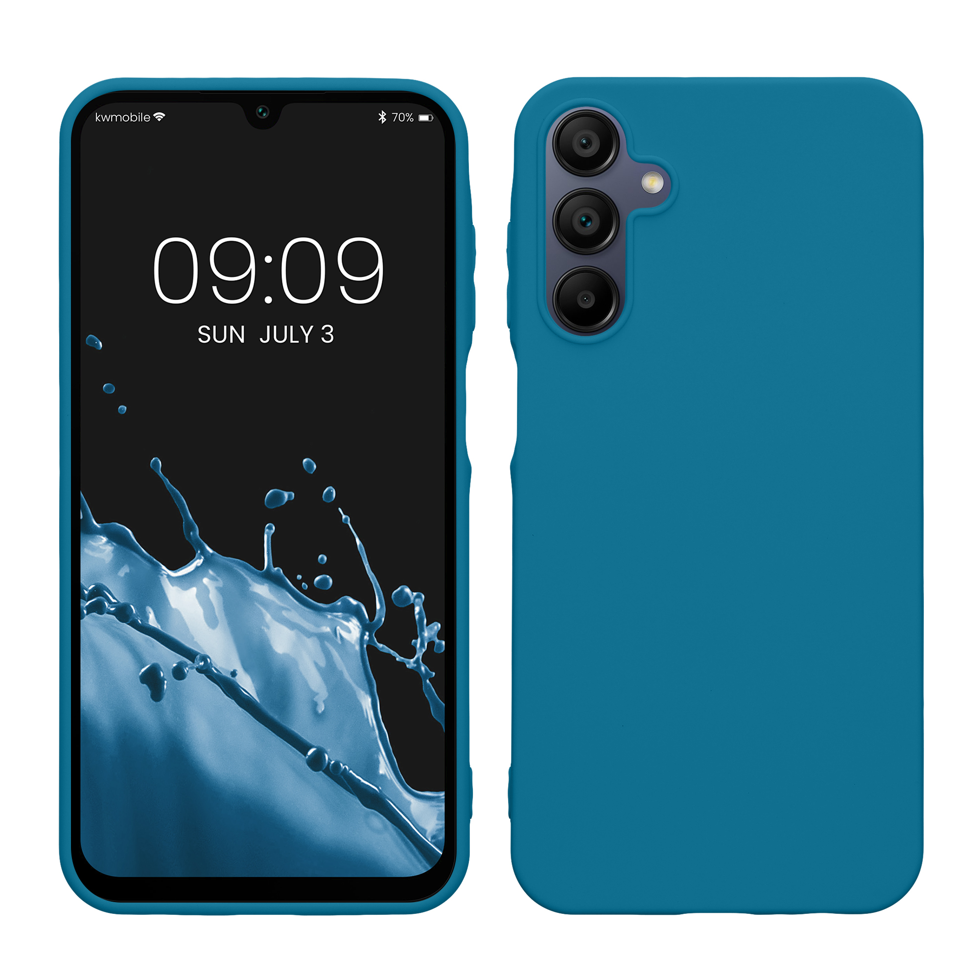 Kryt na mobil Samsung Galaxy A15 5G kwmobile TPU Karibská modrá