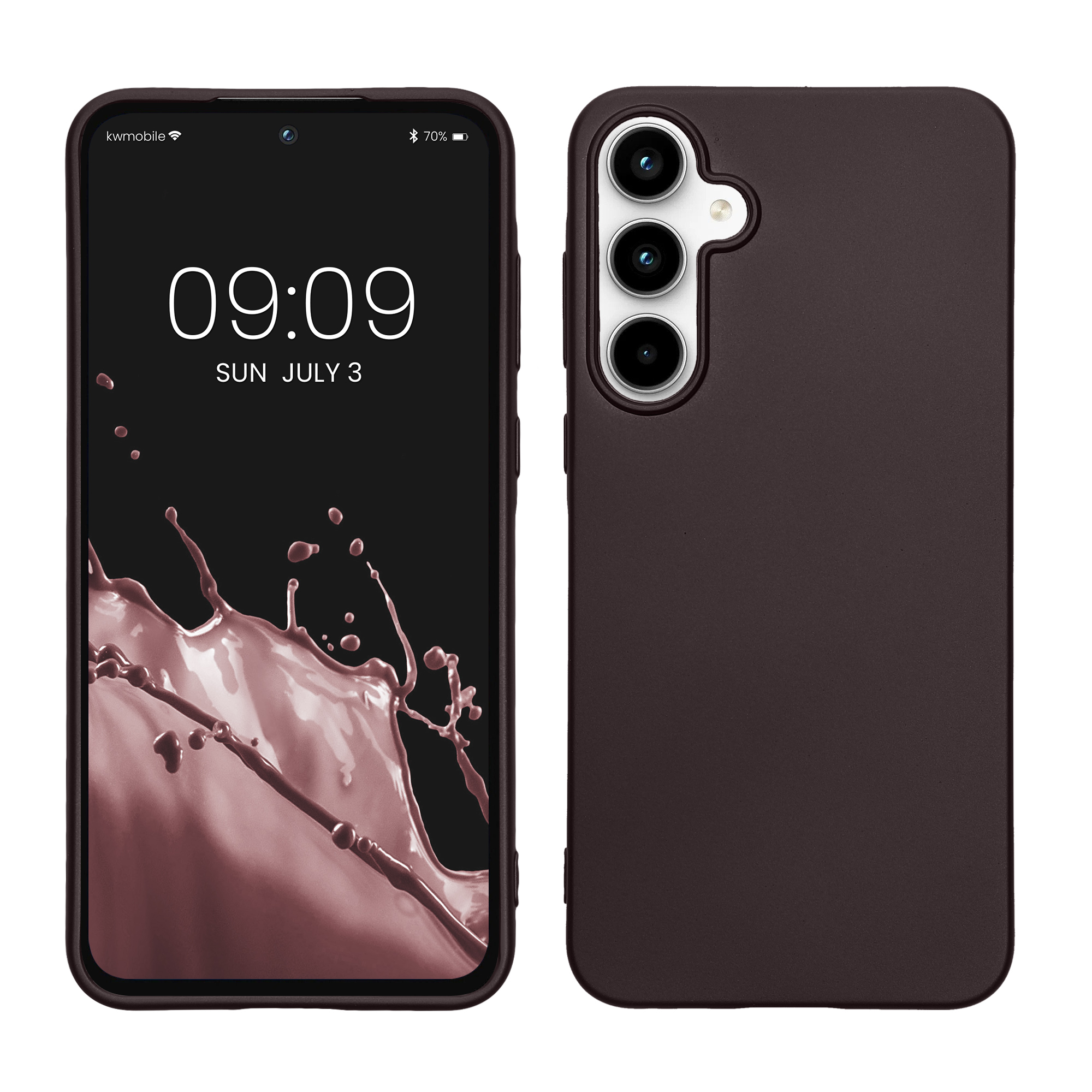 Kryt na mobil Samsung Galaxy A55 5G kwmobile TPU metalický Metalická ostružinová