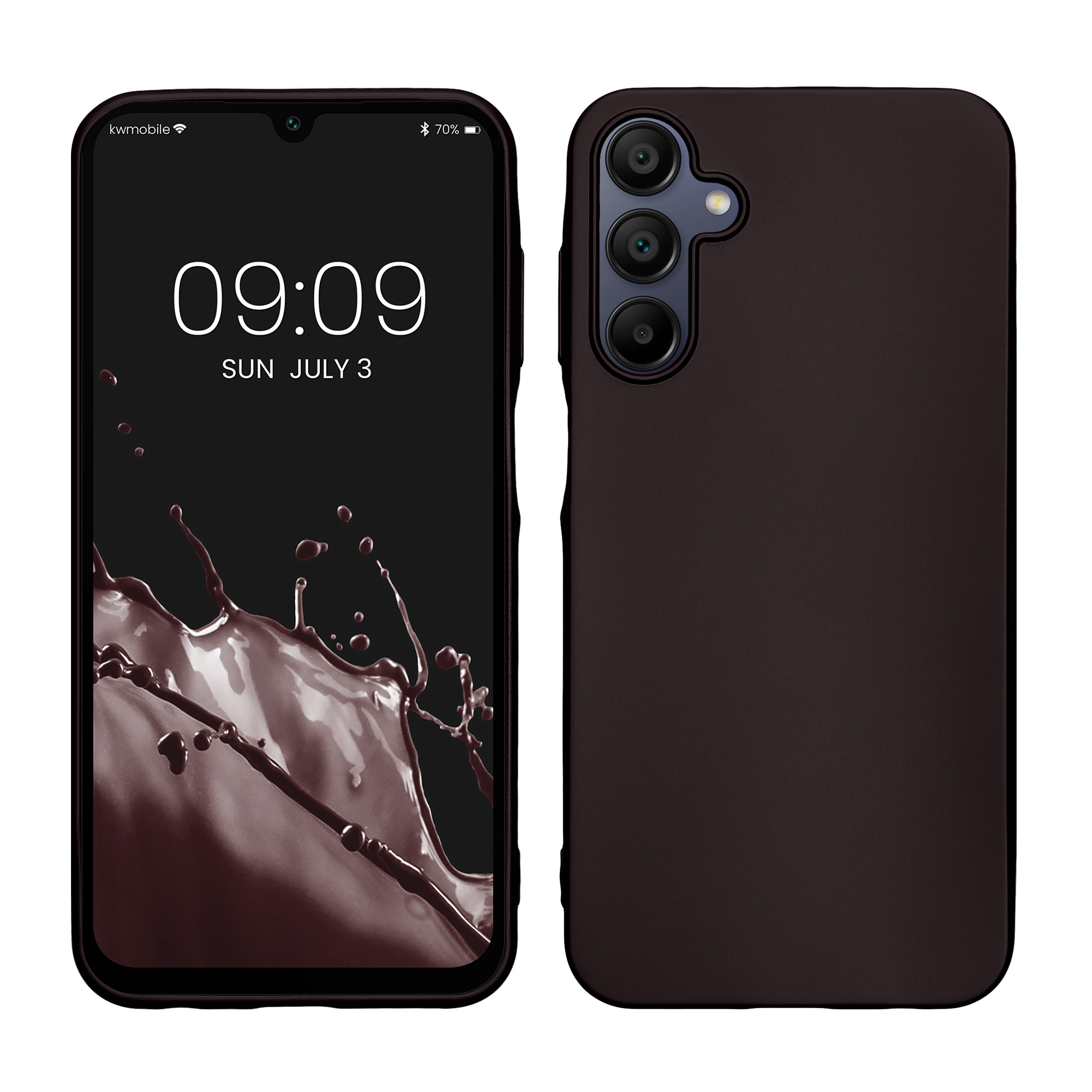 Kryt na mobil Samsung Galaxy A15 5G kwmobile TPU metalický Metalická ostružinová
