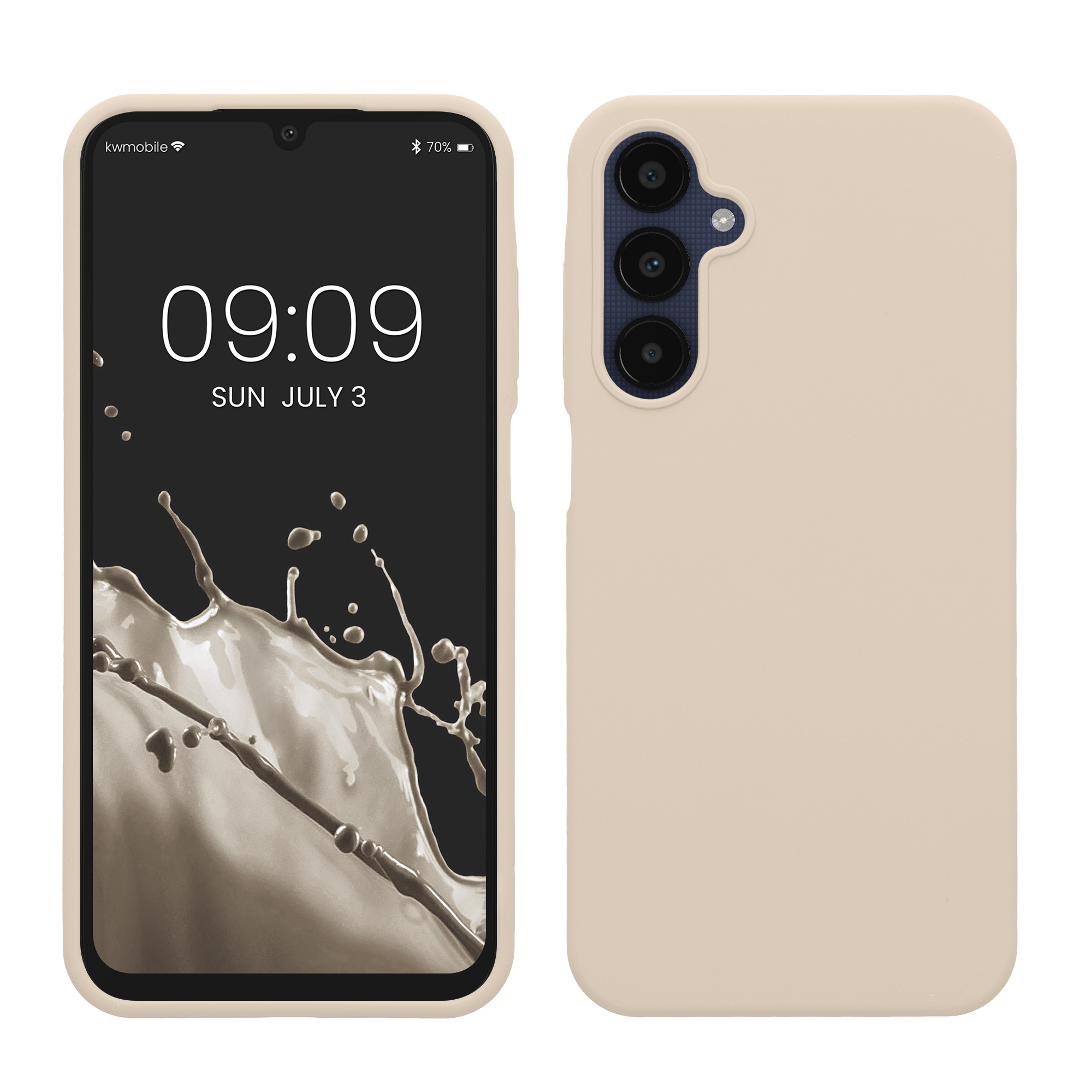 Kryt na mobil Samsung Galaxy A25 kwmobile TPU Matná krémová