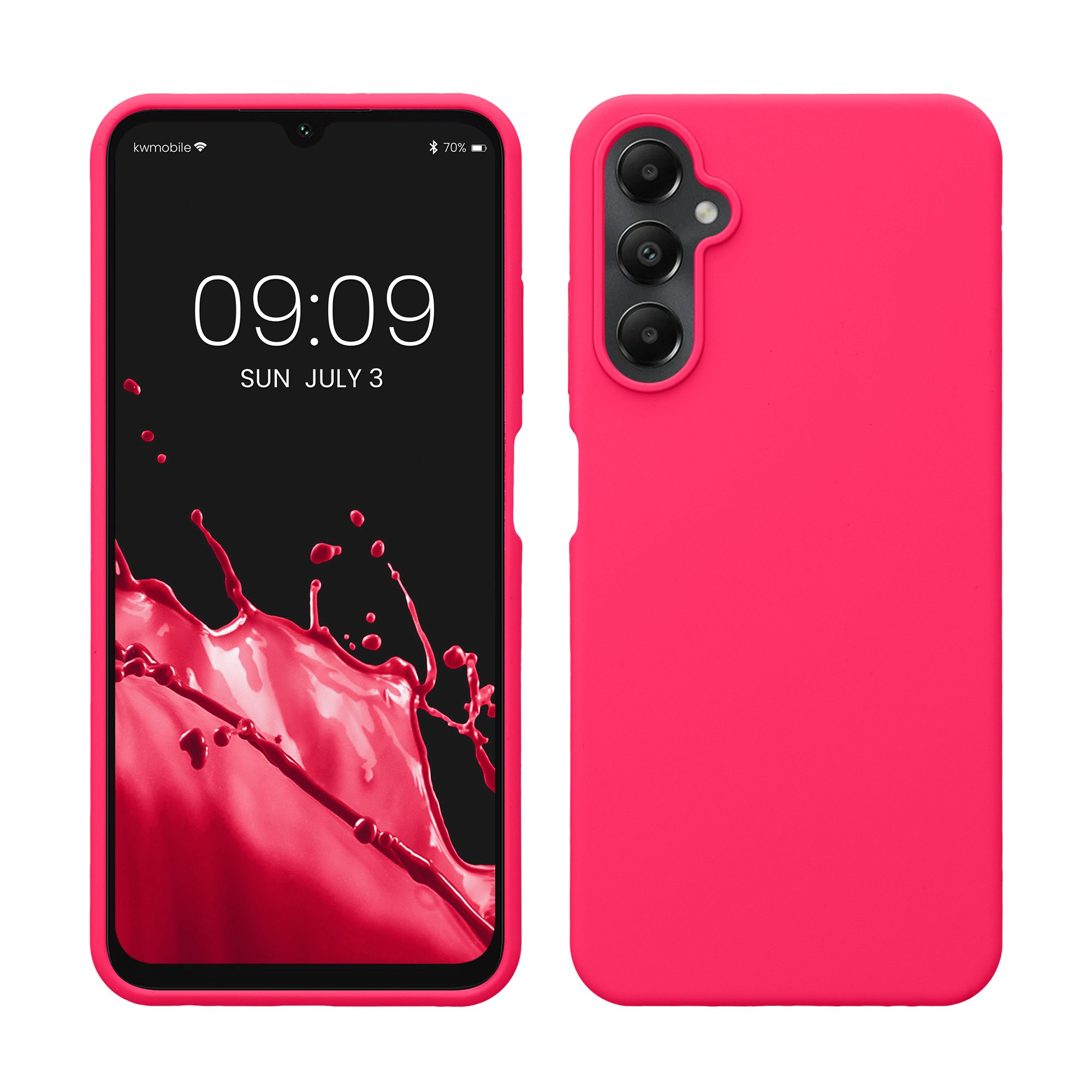 Kryt na mobil Samsung Galaxy A05s kwmobile TPU neonově růžový