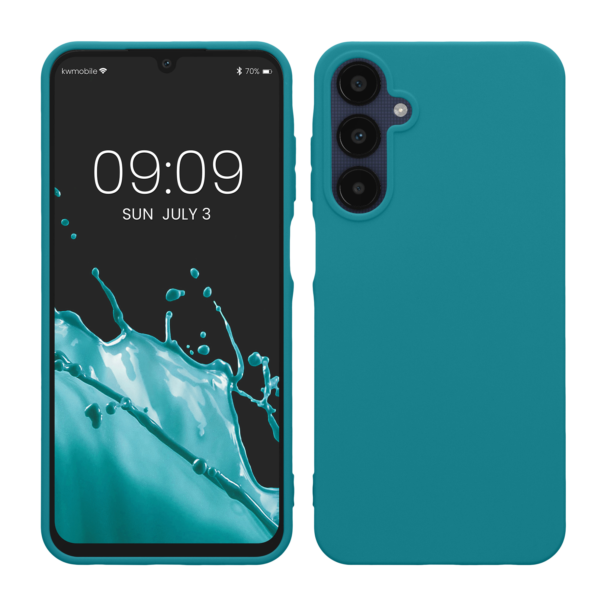 Kryt na mobil Samsung Galaxy A25 kwmobile TPU Matná petrolejová