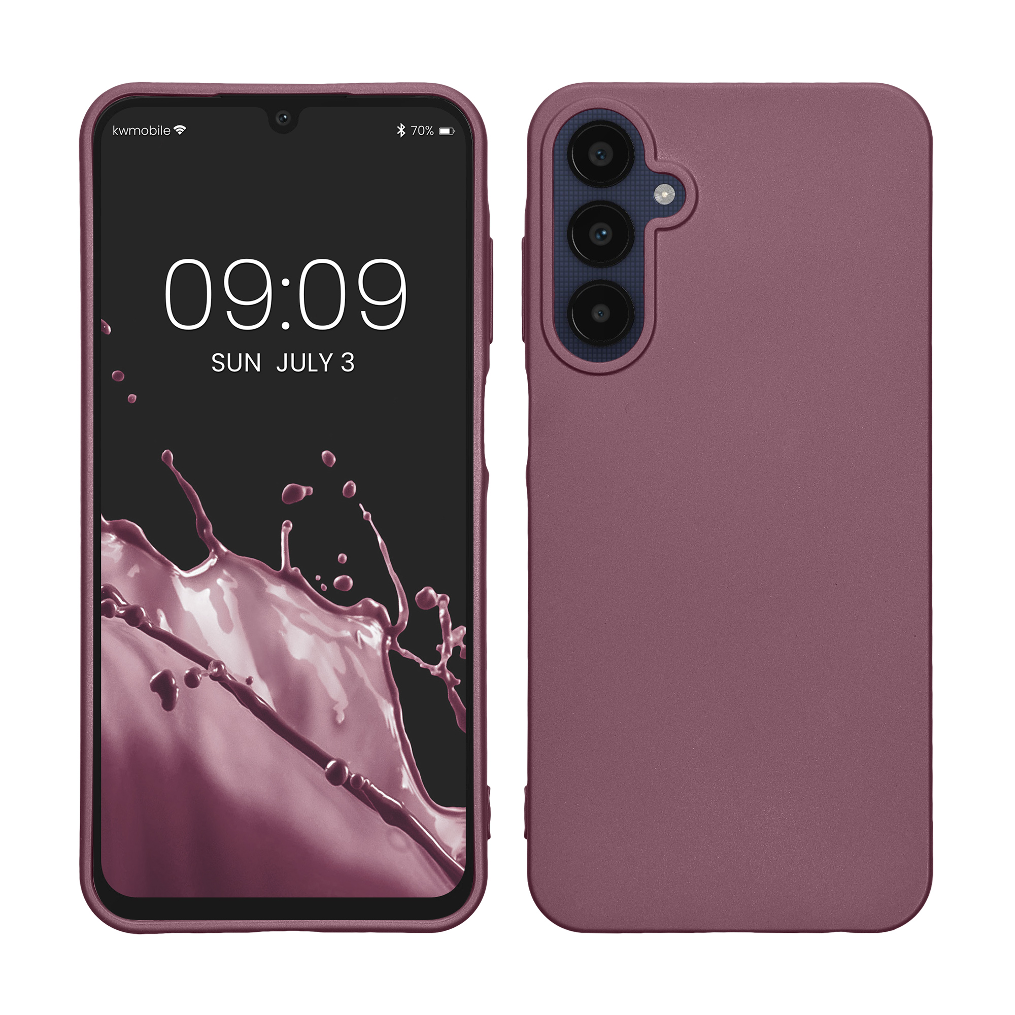 Kryt na mobil Samsung Galaxy A25 kwmobile TPU metalický Metalická levandulová