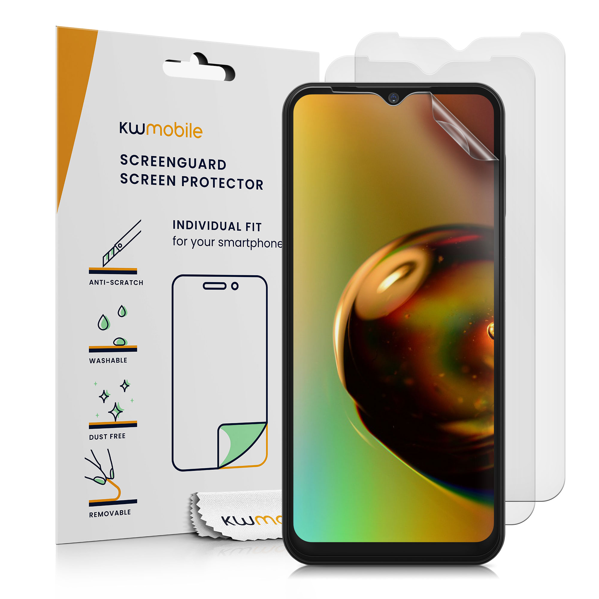 Sada 3 ochranných fólií pro Samsung Galaxy A14 5G kwmobile - matný