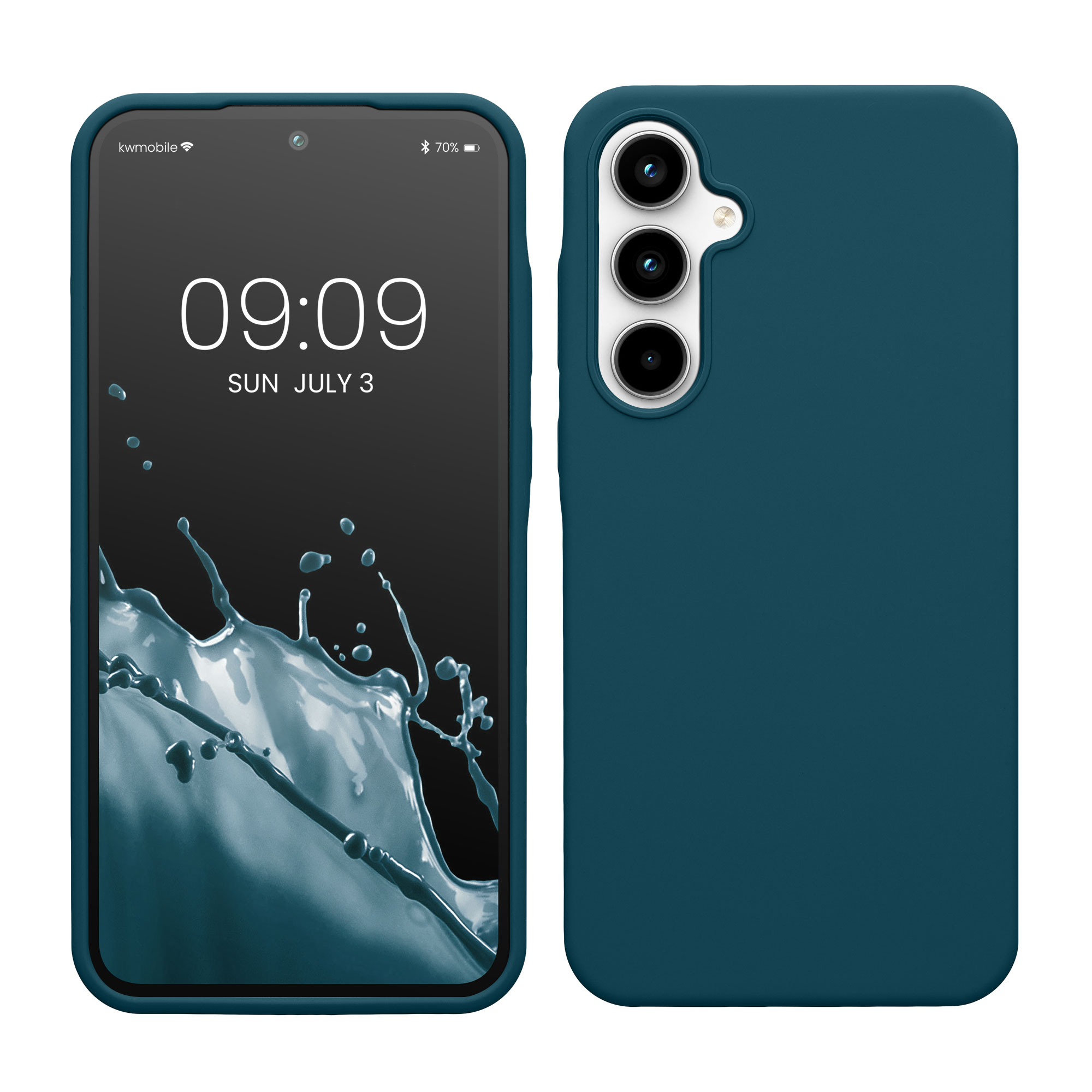 Kryt na mobil Samsung Galaxy A35 kwmobile TPU matně petrolejový
