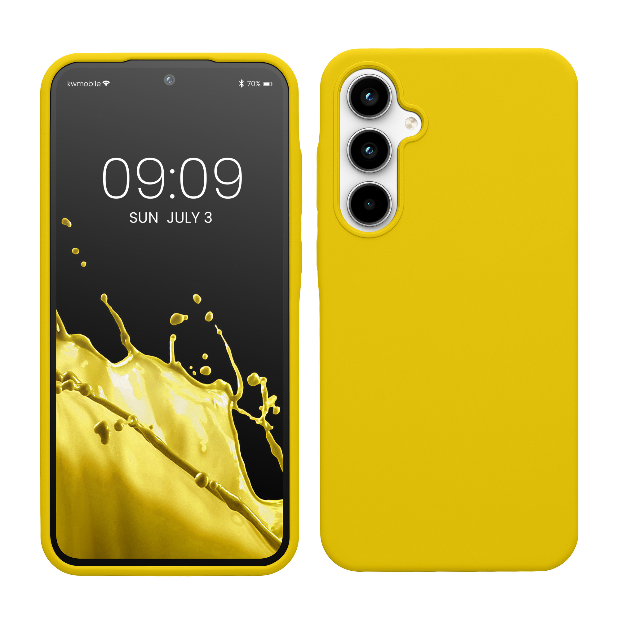 Kryt na mobil Samsung Galaxy A35 kwmobile TPU zářivě žlutý