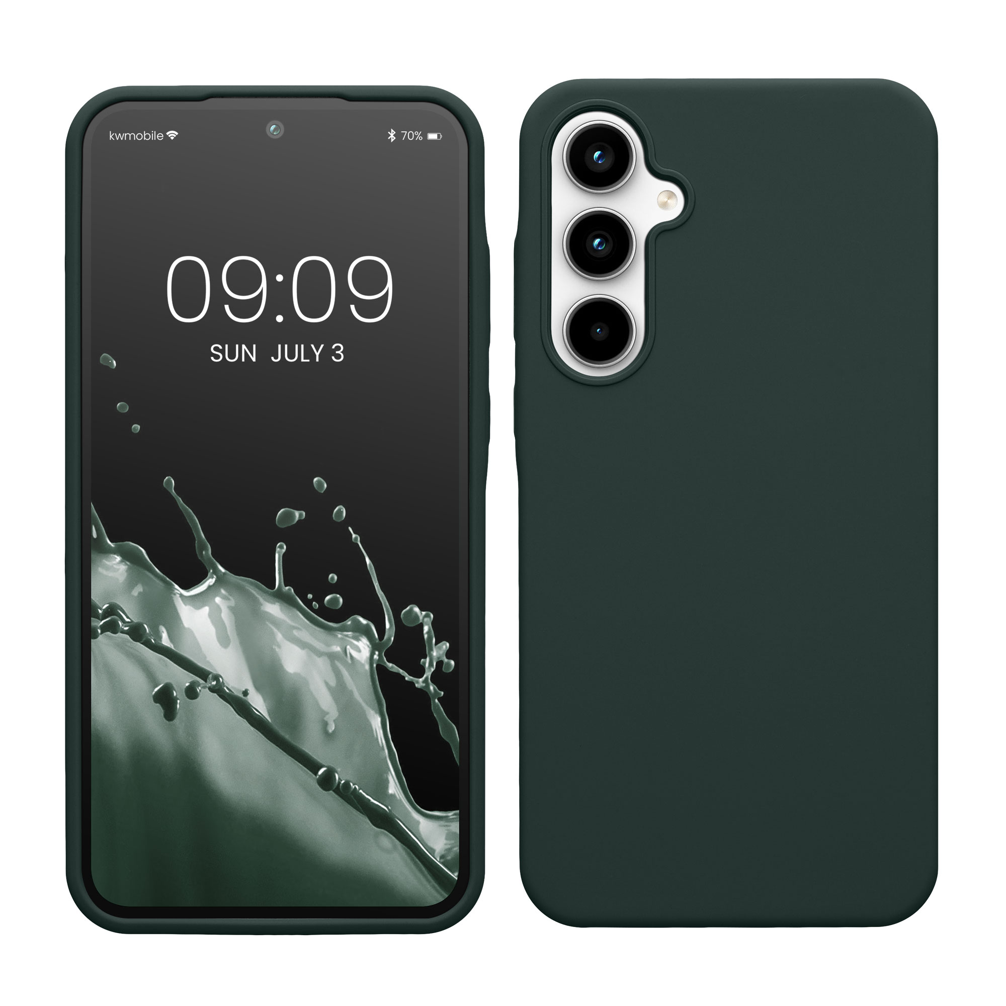 Kryt na mobil Samsung Galaxy A35 kwmobile TPU mechově zelený