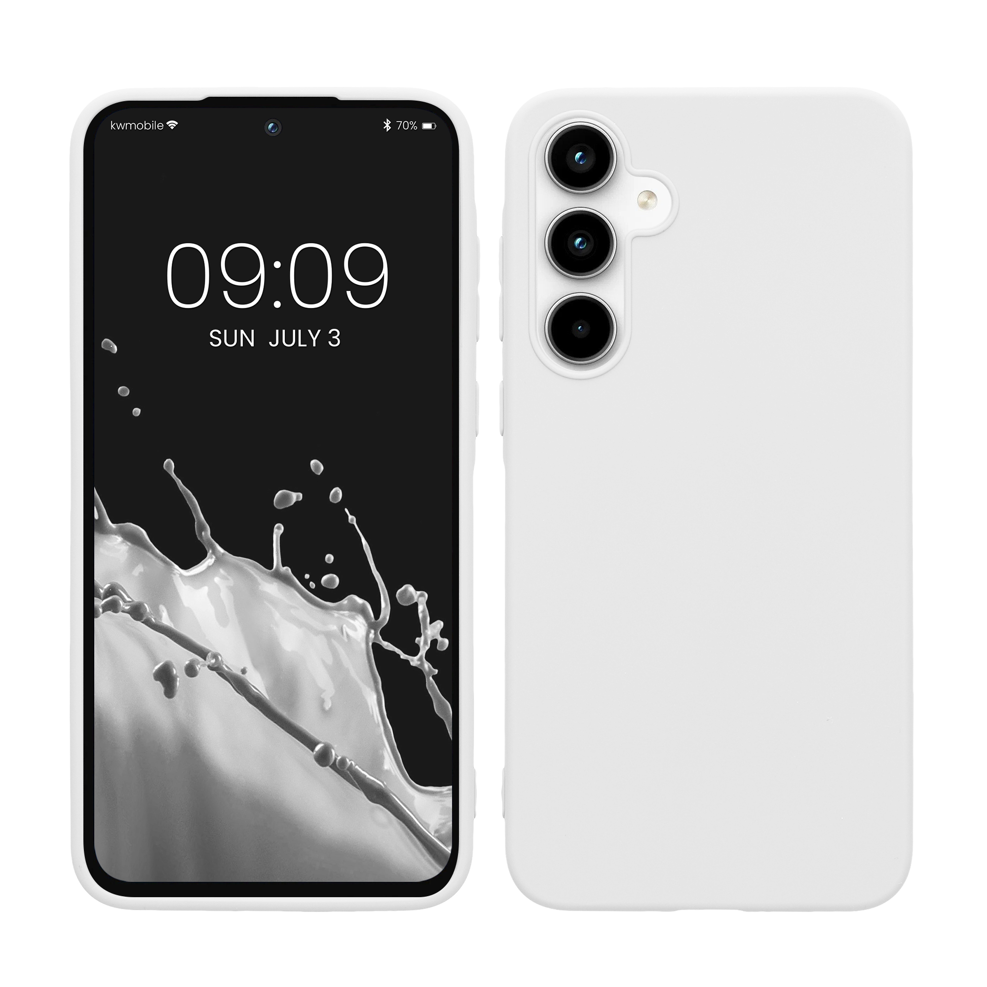 Kryt na mobil Samsung Galaxy A35 kwmobile TPU matně bílý