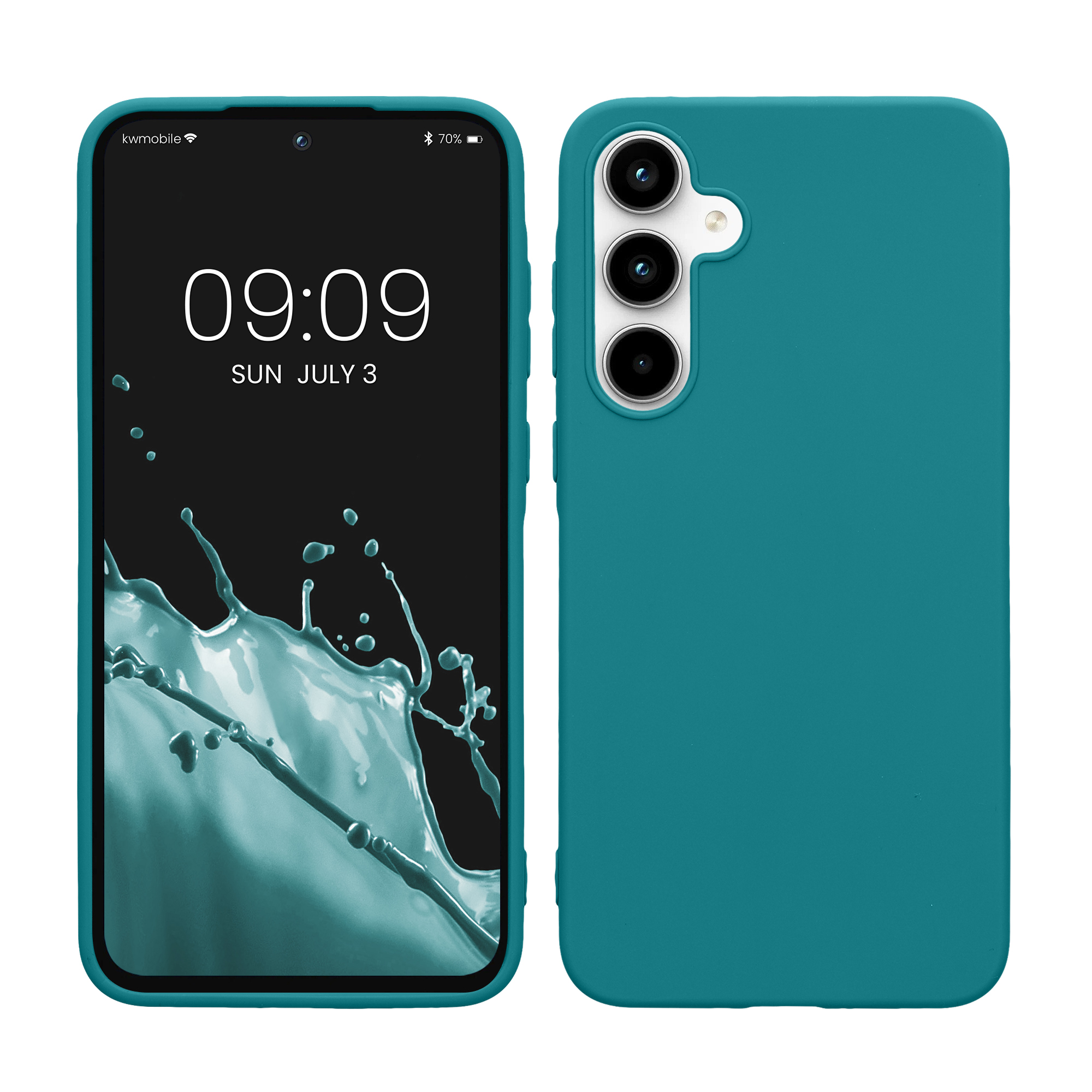 Kryt na mobil Samsung Galaxy A35 kwmobile TPU matně petrolejový