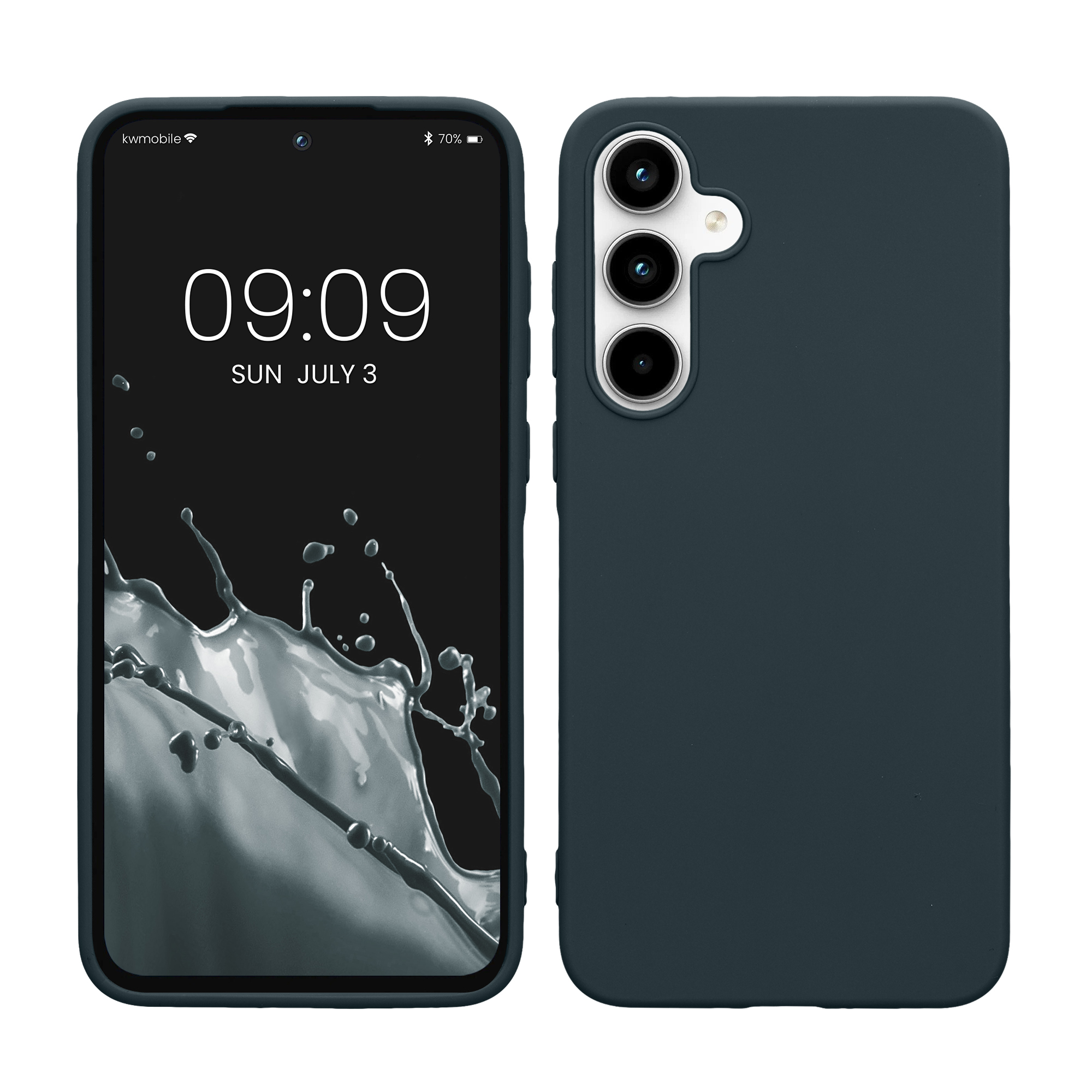 Kryt na mobil Samsung Galaxy A35 kwmobile TPU tmavě břidlicový