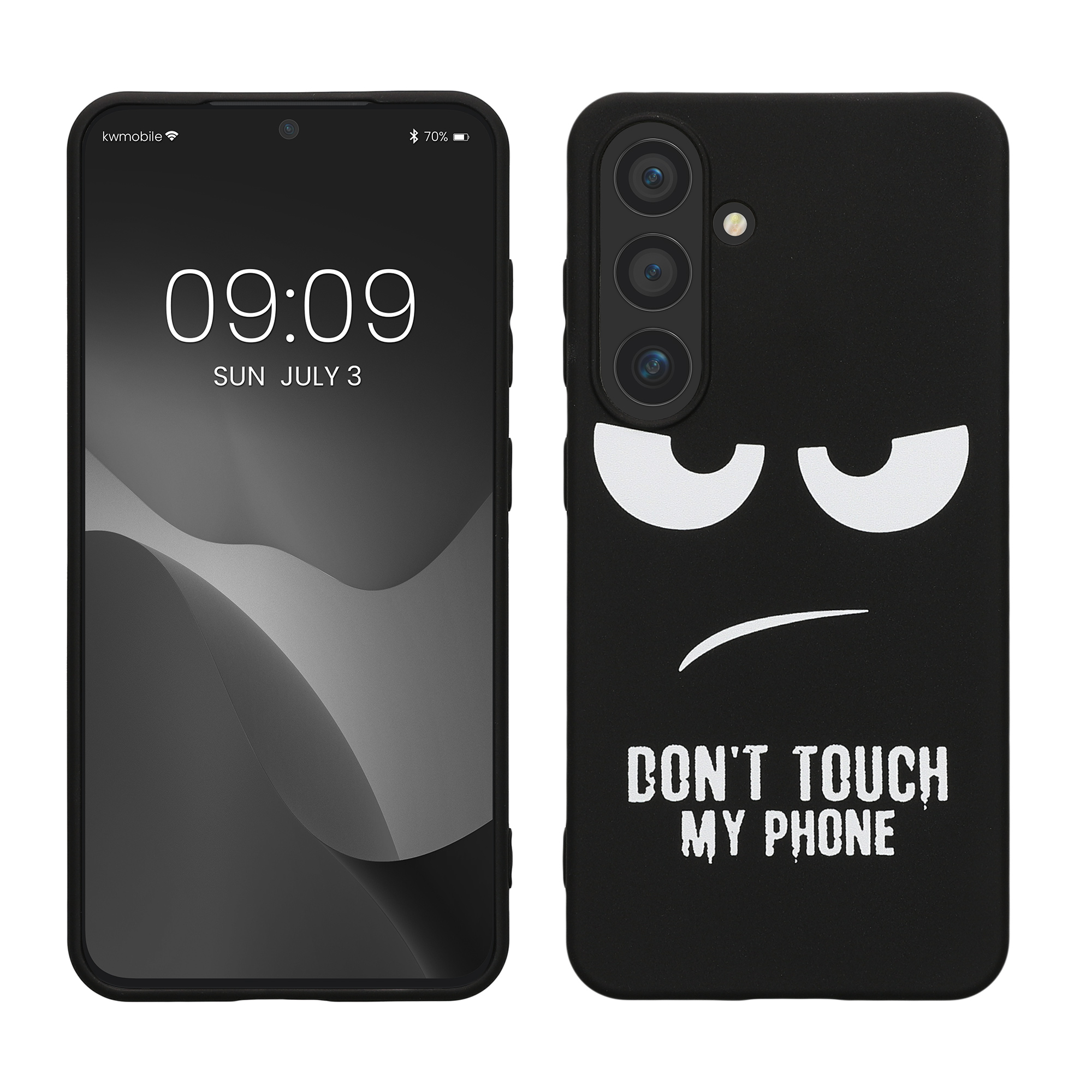 Silikonový kryt na mobil Galaxy S24 kwmobile bílá / černá