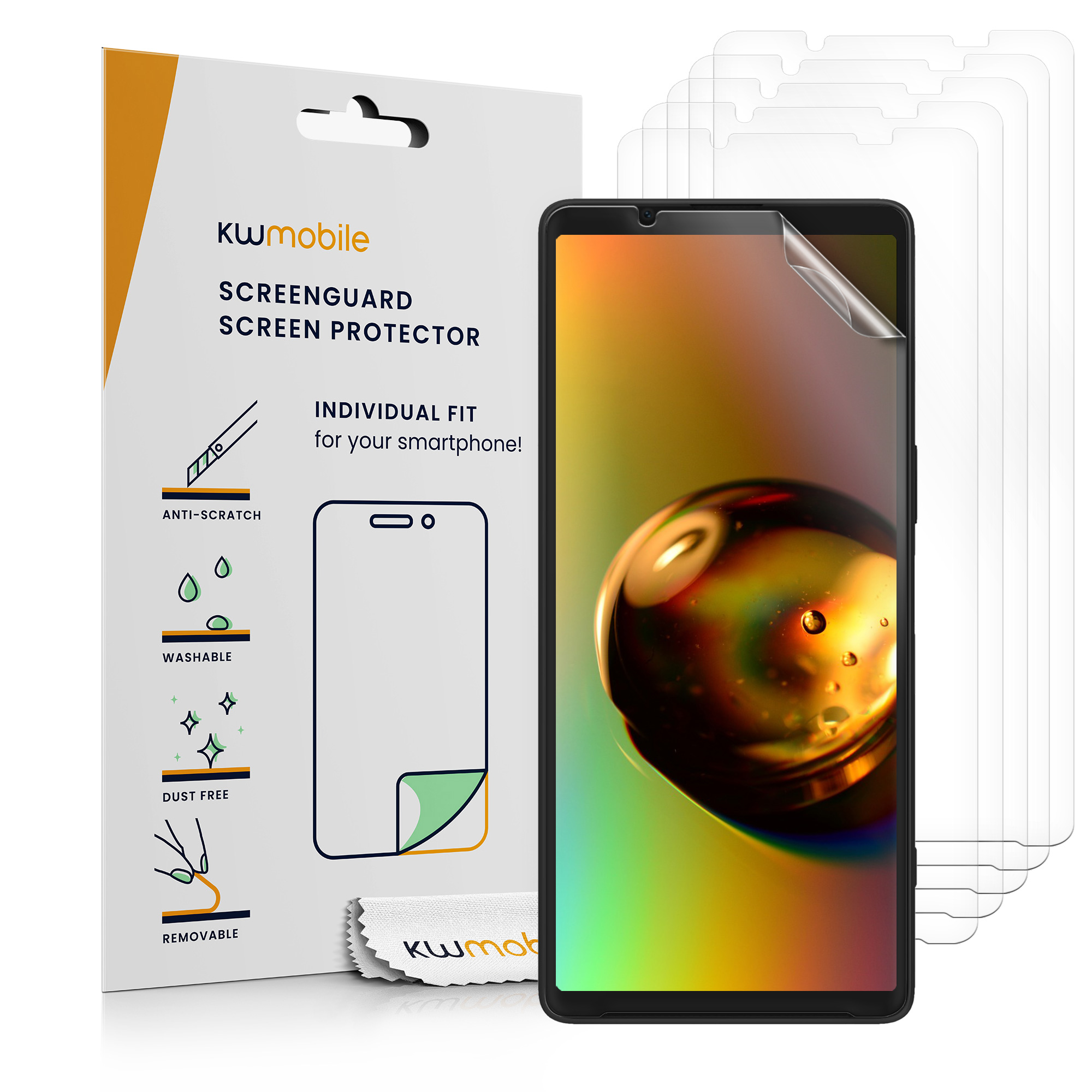 Ochranná fólie 6 ks kwmobile - Sony Xperia 1 VI - čirá