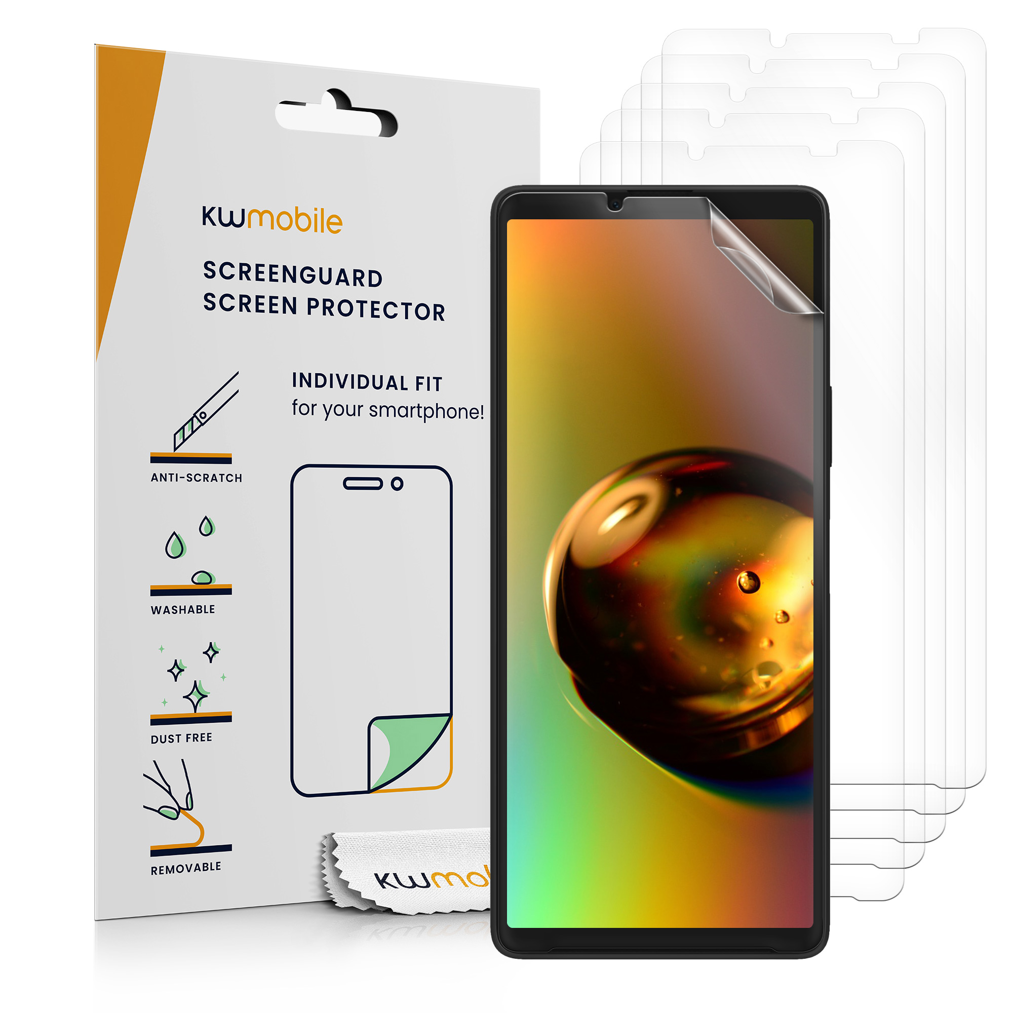 Ochranná fólie 6 ks kwmobile - Sony Xperia 10 VI - čirá