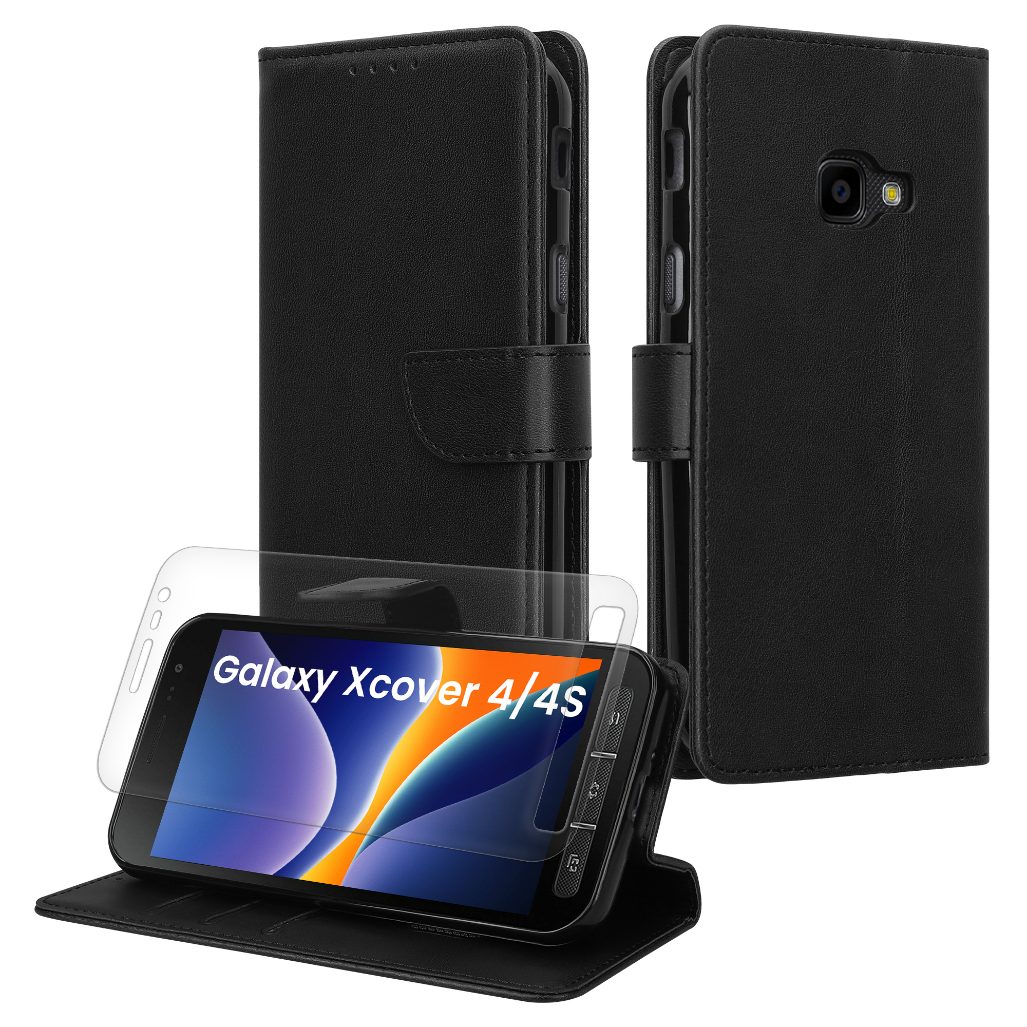 Flipové pouzdro kwmobile pro Samsung Galaxy Xcover 4 / 4S - černá