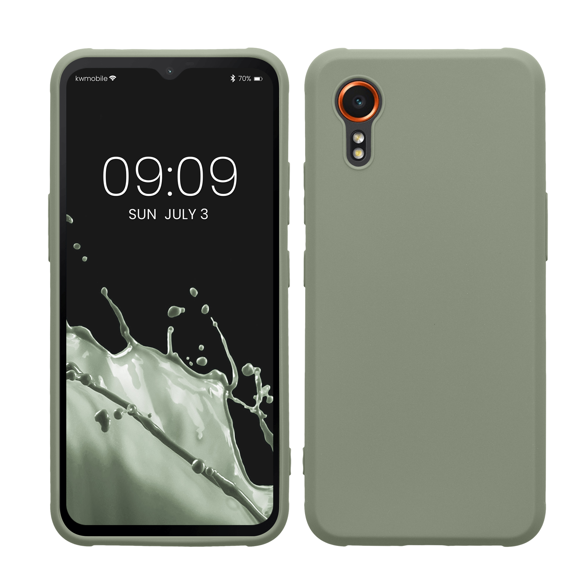 Kryt kwmobile pro Samsung Galaxy Xcover7 - šedozelená