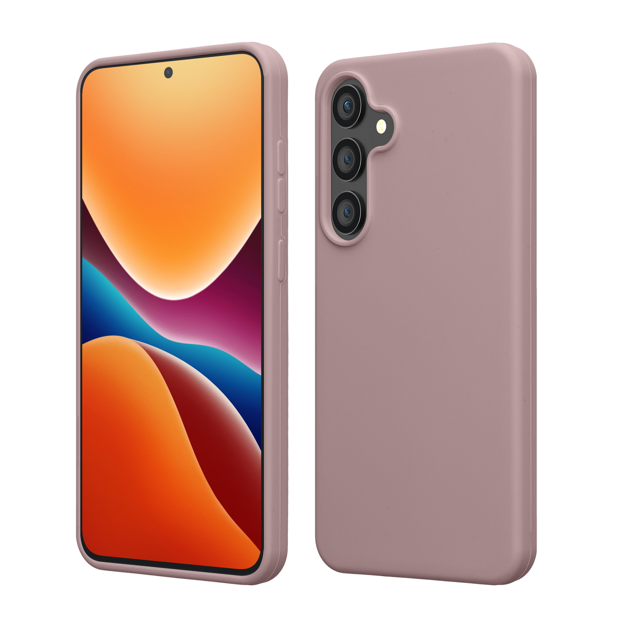 Kryt na mobil Samsung Galaxy S24 FE kwmobile jemně fialová Nude Lilac