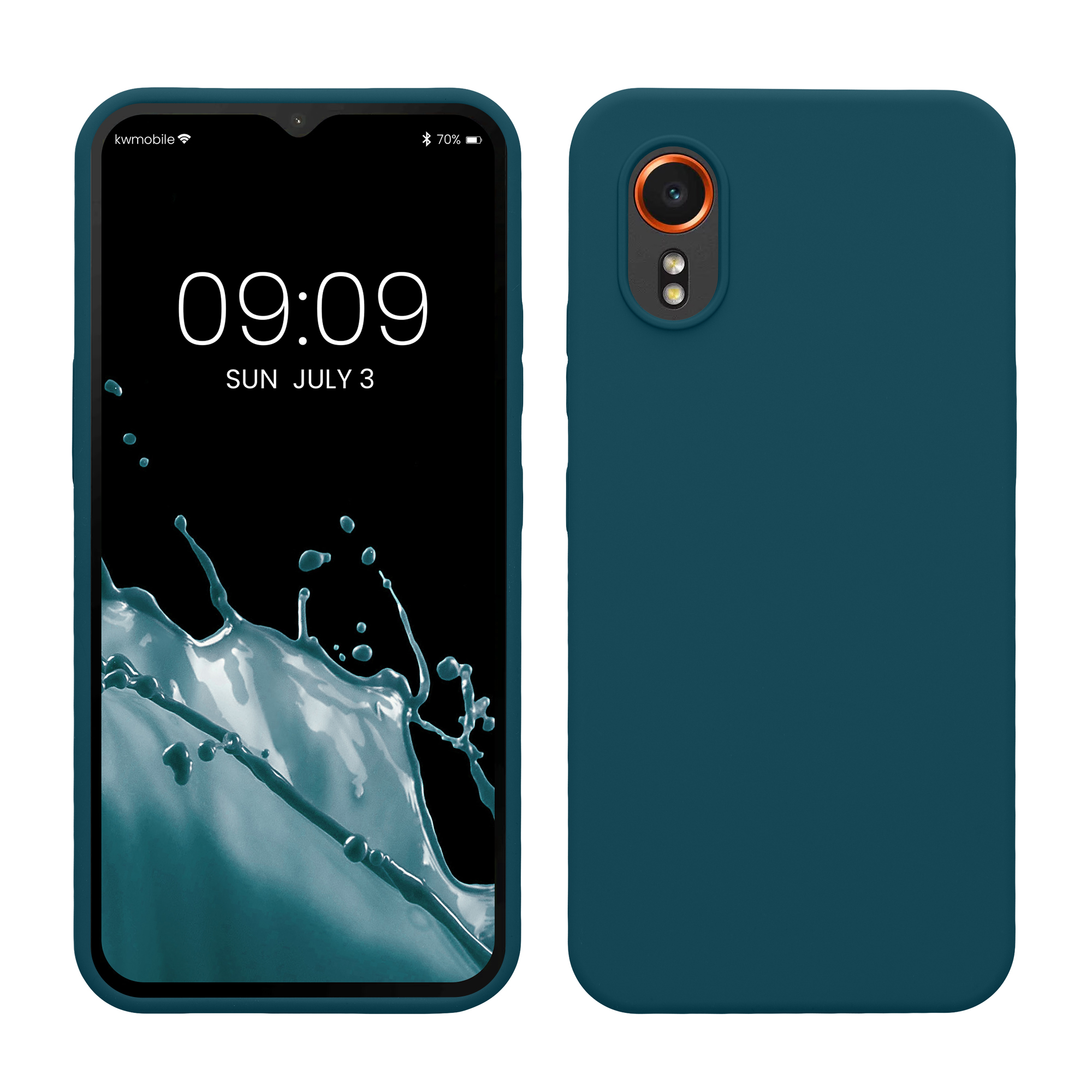Kryt kwmobile pro Samsung Galaxy Xcover7 - Wireless Charging Teal Matte