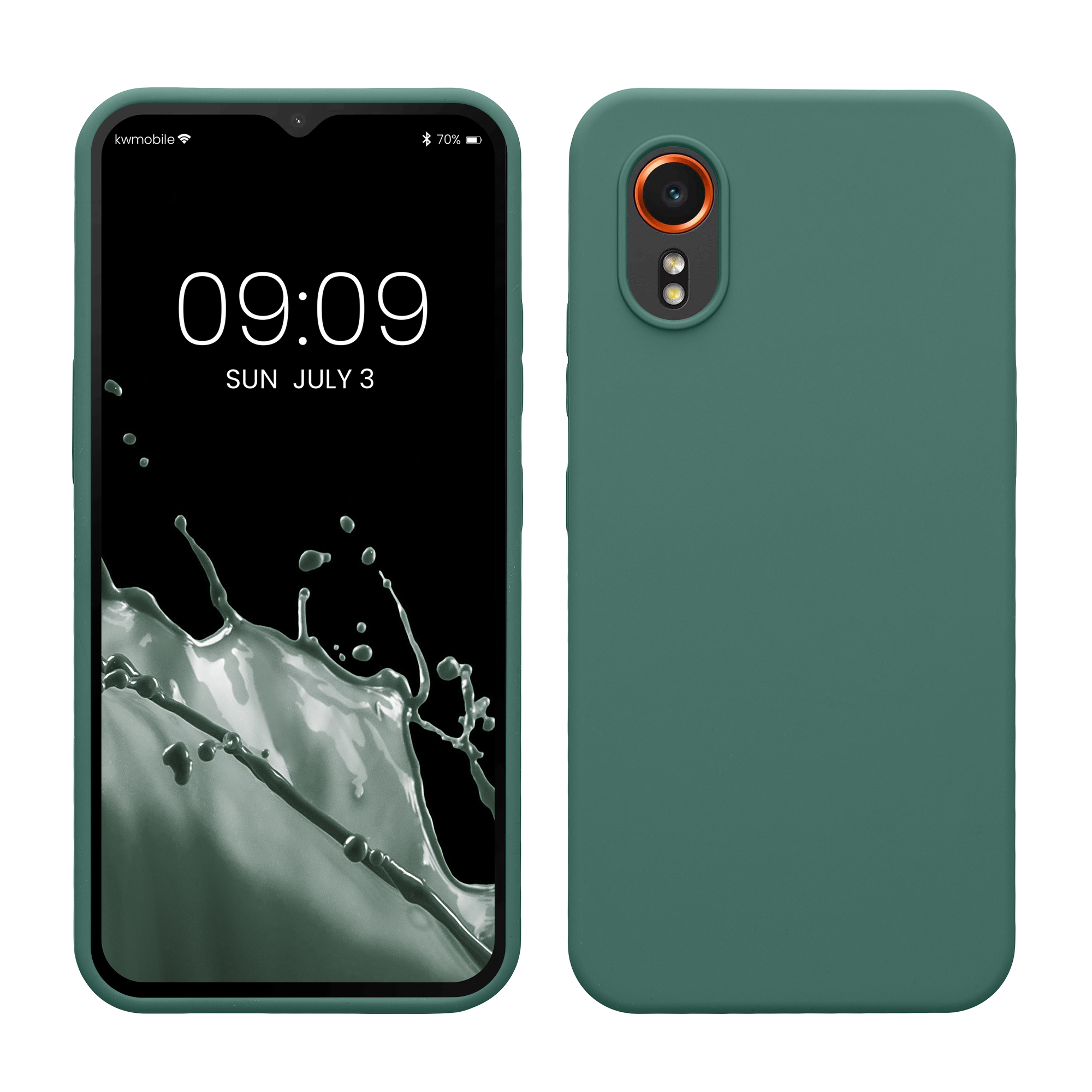 Pouzdro pro Samsung Galaxy Xcover7 kwmobile silikonové - lesní zelená