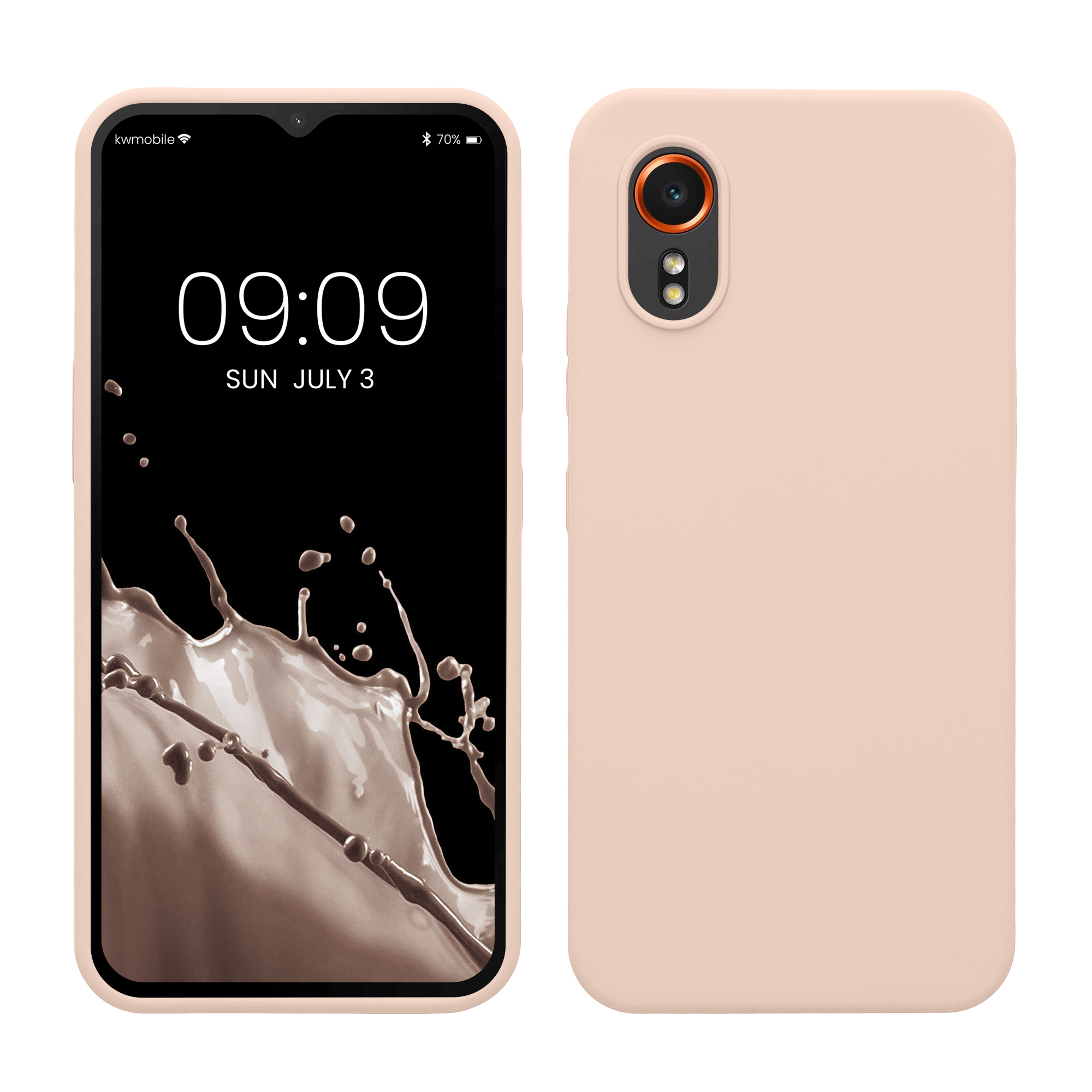 Pouzdro pro Samsung Galaxy Xcover7 kwmobile silikonové - kokosová